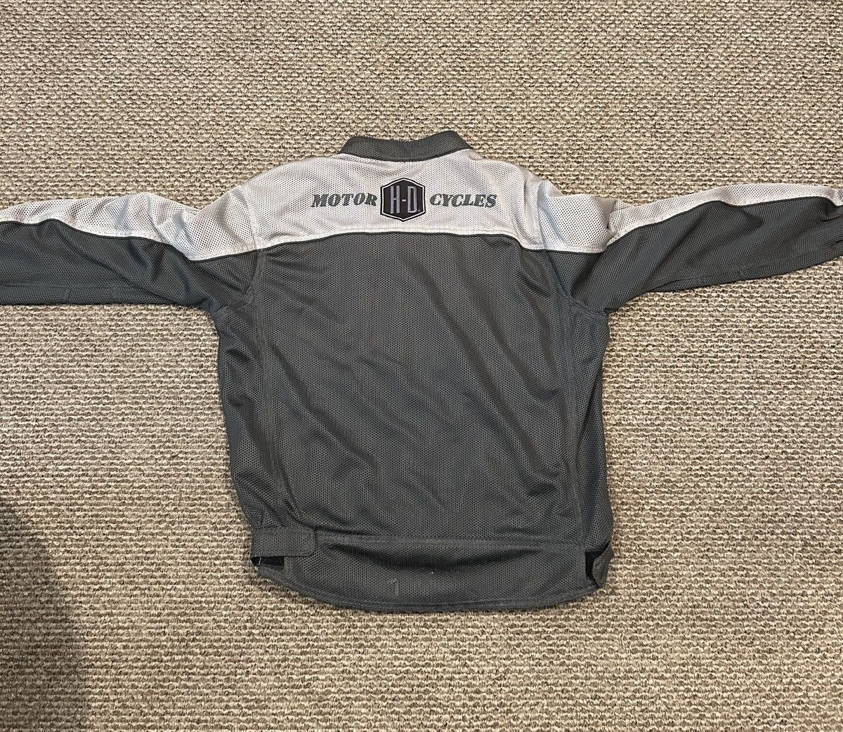 Harley Davidson Harley Davidson vintage grey and white lightweight jacket Size US L / EU 52-54 / 3 - 3 Thumbnail