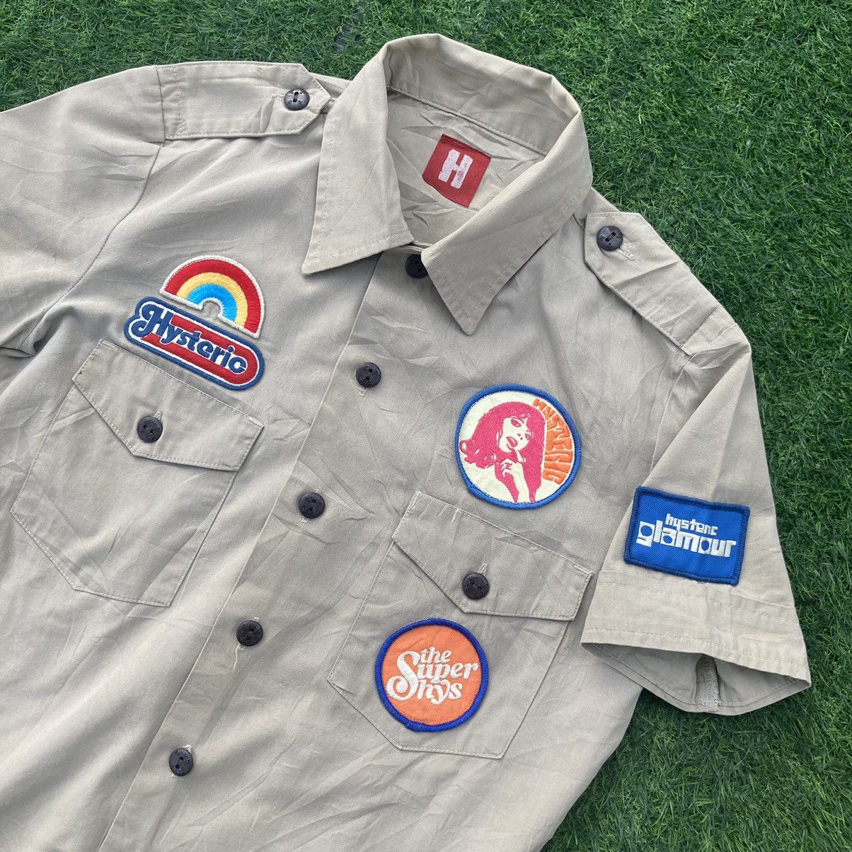 Hysteric Glamour HYSTERIC GLAMOUR PATCHES WORKSHIRT Size ONE SIZE - 4 Thumbnail