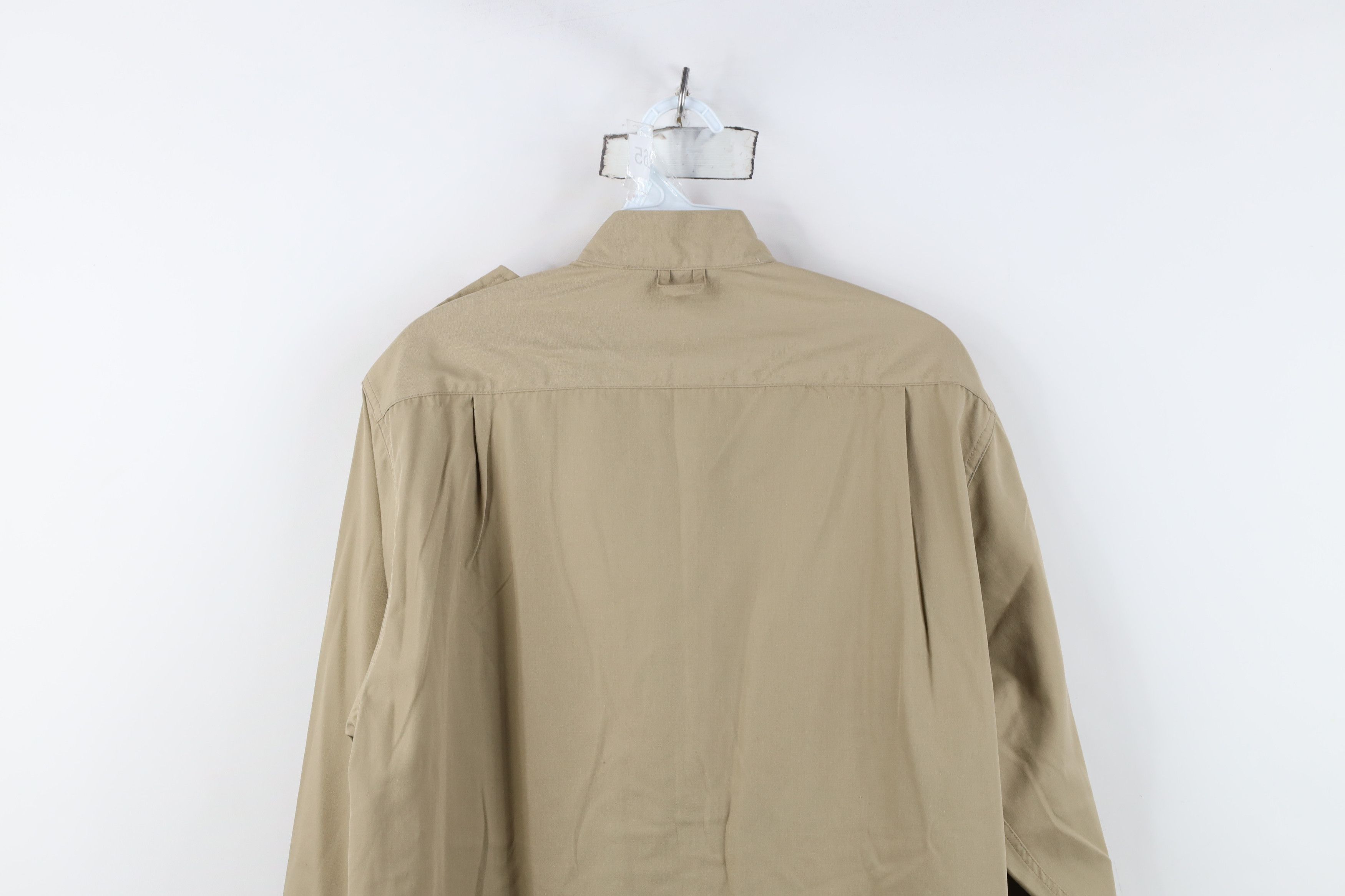 Vintage Vintage 70s Streetwear Band Collar Safari Bush Button Shirt Size US XXL / EU 58 / 5 - 13 Thumbnail