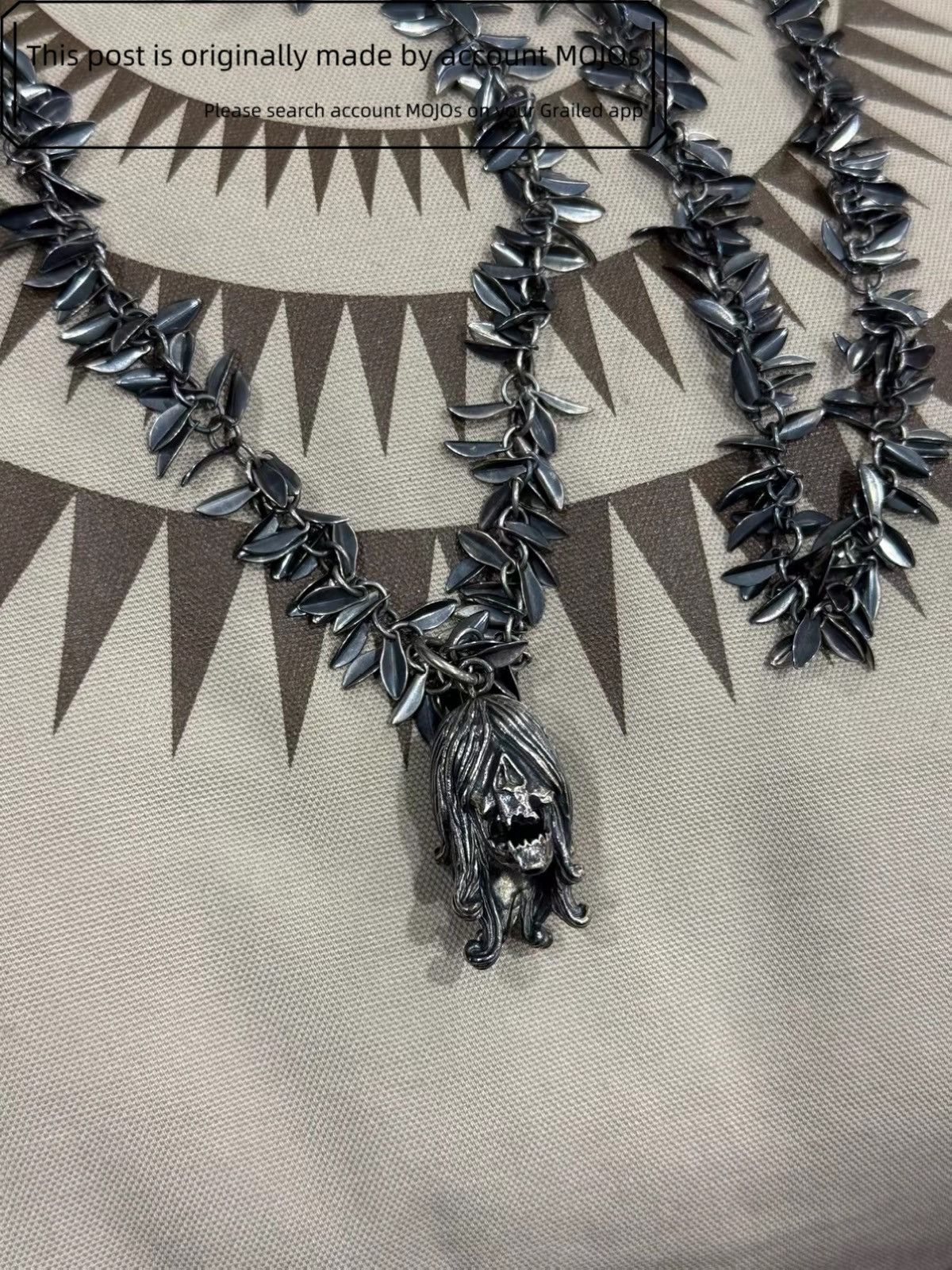 Undercover Undercover 06SS T-Period Ghost Head Silver Necklace mojos132 Size ONE SIZE - 2 Thumbnail