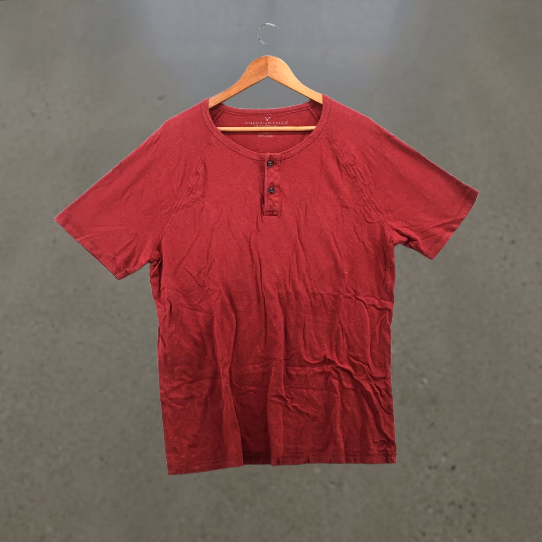 American Eagle Outfitters American Eagle Outfitters T-Shirt Mens Large Classic Fit Short Sleeve Red Cotton Size US L / EU 52-54 / 3 - 1 Thumbnail