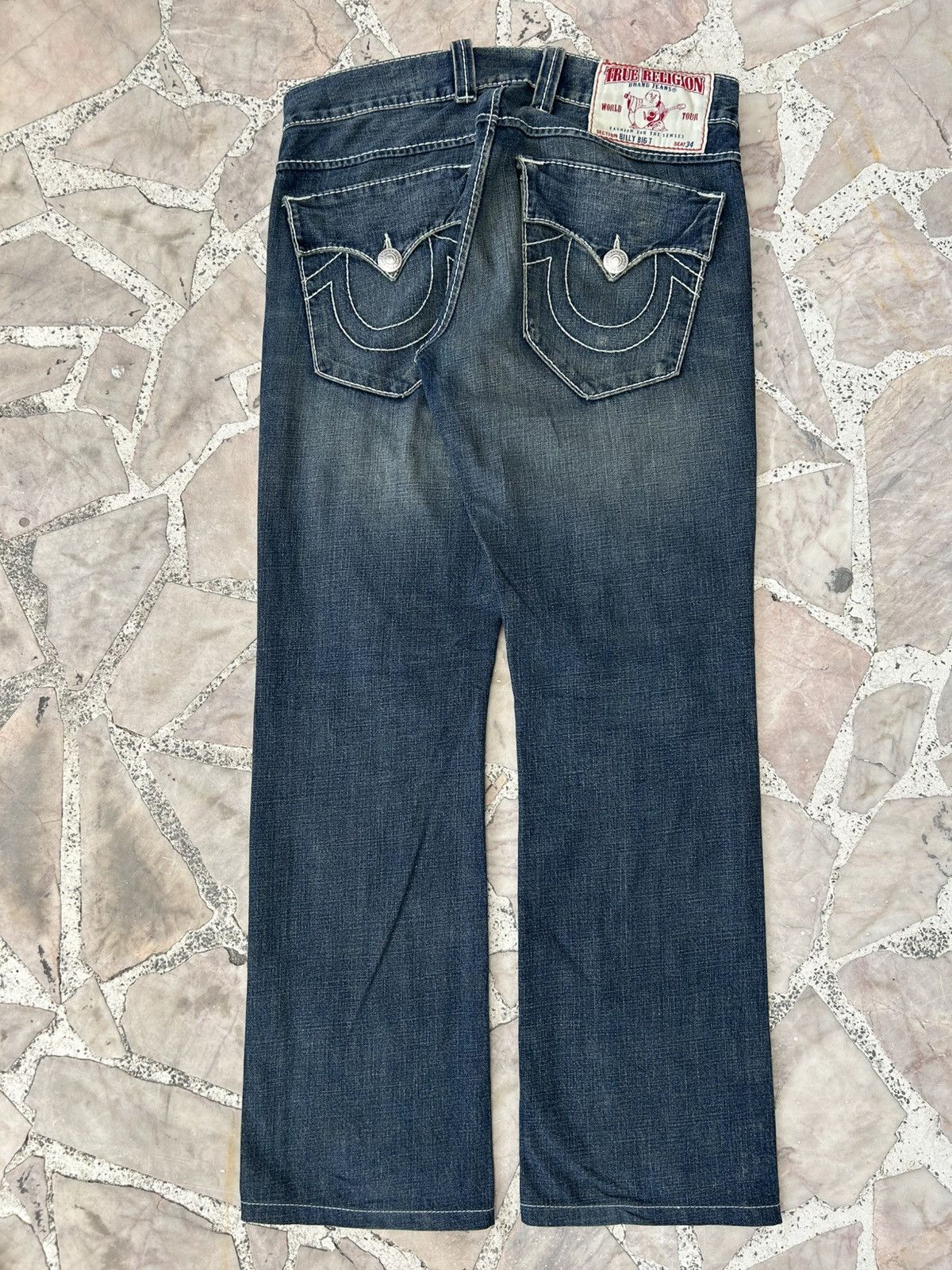 True Religion True Religion Billy Waist 34 Vintage Denim Size US 34 / EU 50 - 1 Thumbnail