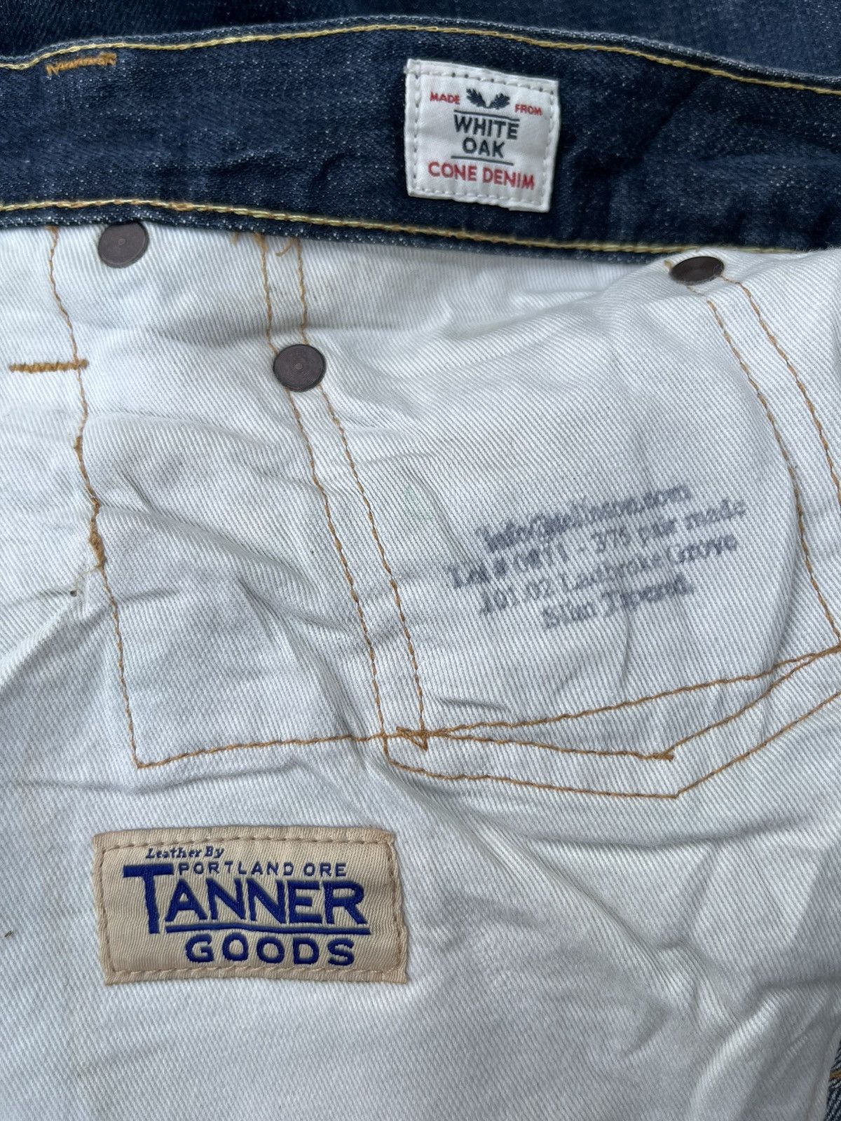 Kapital Vintage Tellason White Oak Cone Denim Selvedge Tapered Jeans Size US 33 - 13 Thumbnail