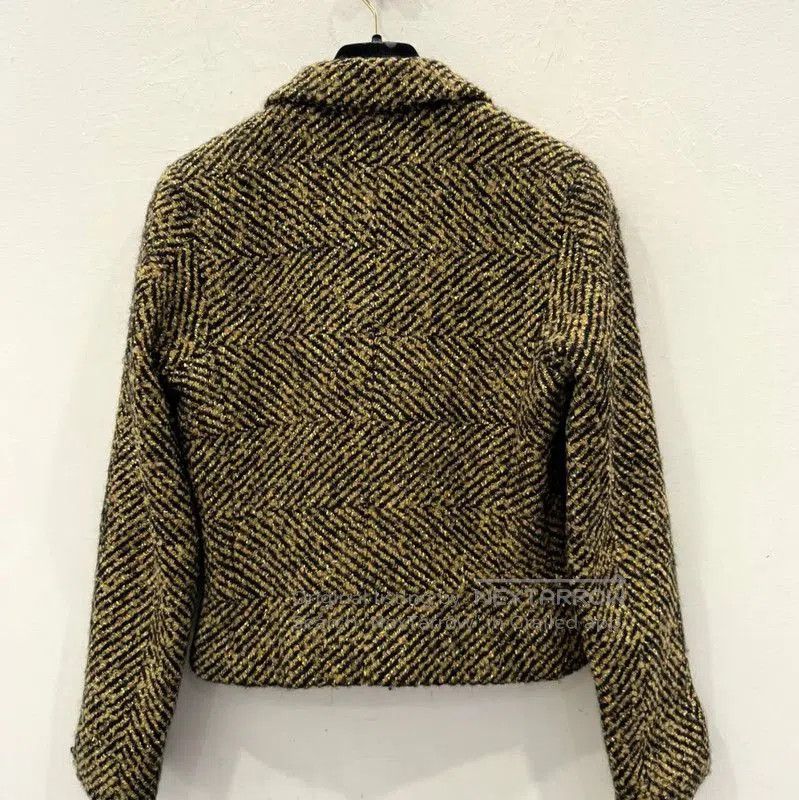 Chanel Chanel Gold Wool Women's Jacket . Size S / US 4 / IT 40 - 2 Thumbnail
