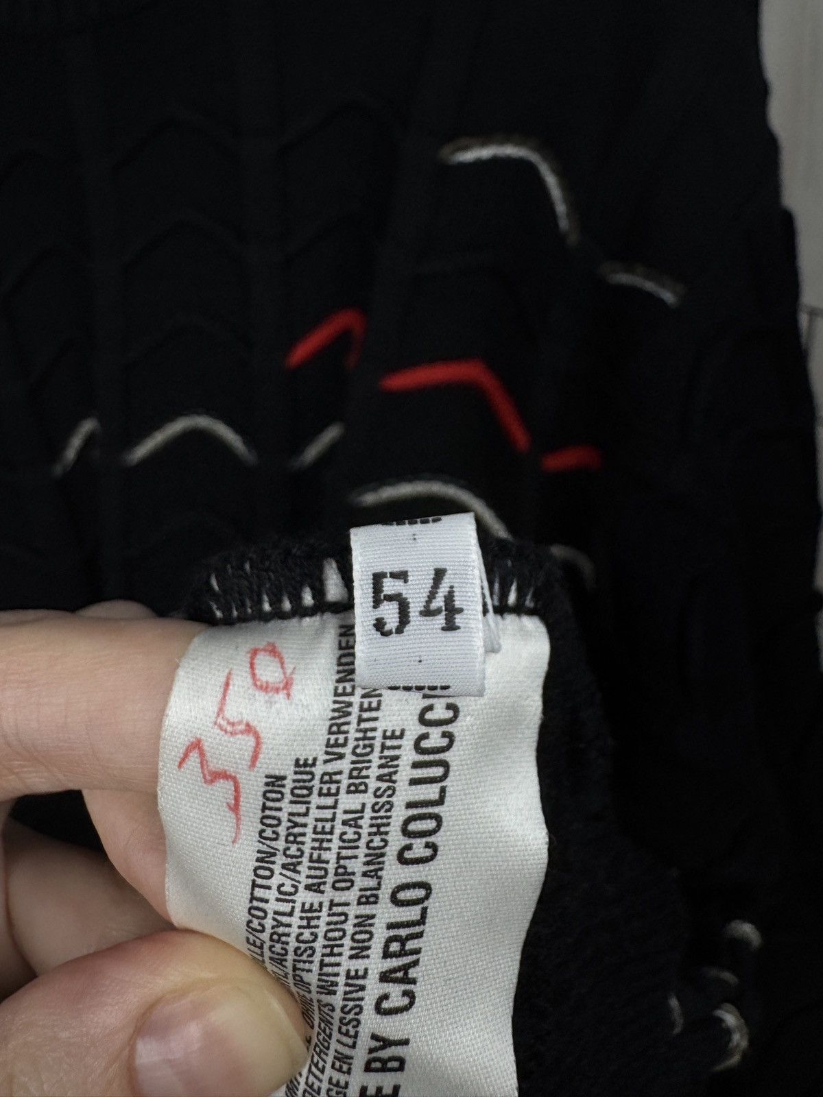 Carlo Colucci Carlo Colucci black cable knitted cotton sweater size 54 Size US L / EU 52-54 / 3 - 10 Thumbnail