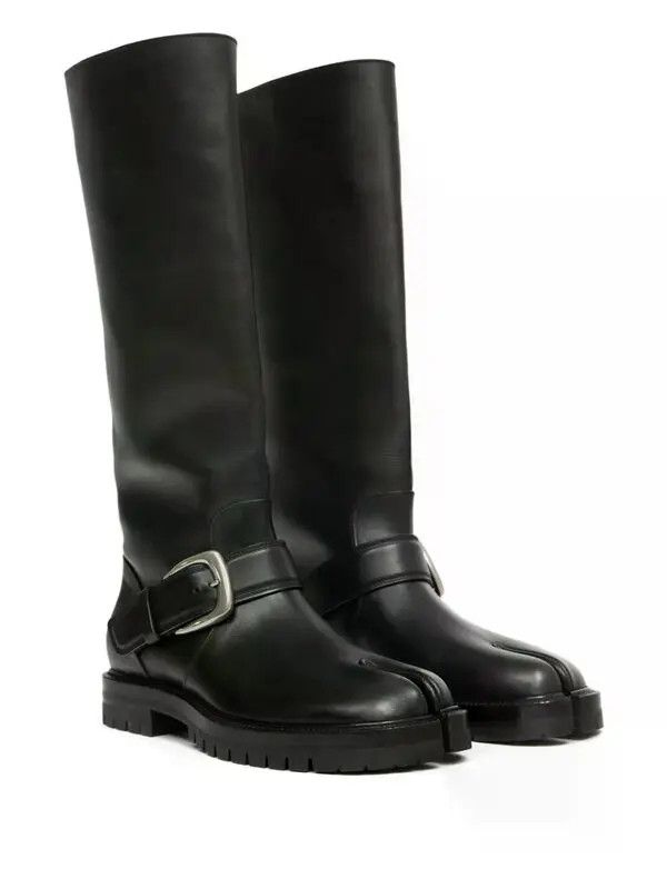 Maison Margiela os11x0326 Tabi Knee-High Boots in Black Size US 9 / EU 42 - 2 Thumbnail