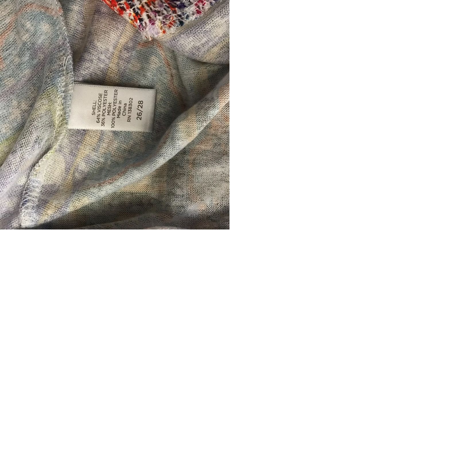 Avenue AVENUE Women's 26/28 Multicolor Open Front Long Sleeve Cardigan Sweater Size 4XL / US 24-26 - 9 Thumbnail