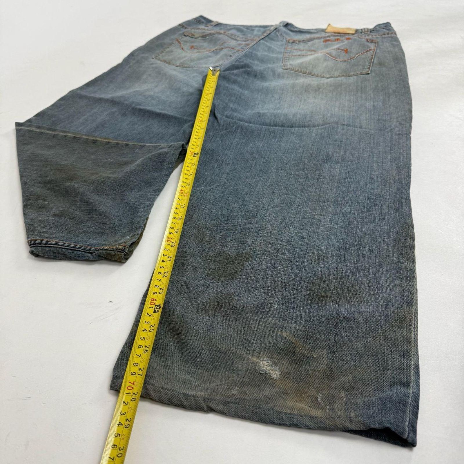 JNCO × Pepe Jeans × Vintage Vintage y2k faded embroidered stonewash baggy pepe rare jean Size US 42 / EU 58 - 3 Thumbnail