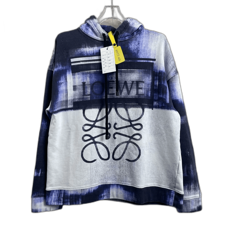 Loewe Loewe Color - Blocked Hooded Drawstring Long - Sleeve Sweatshirt Size US S / EU 44-46 / 1 - 1 Thumbnail
