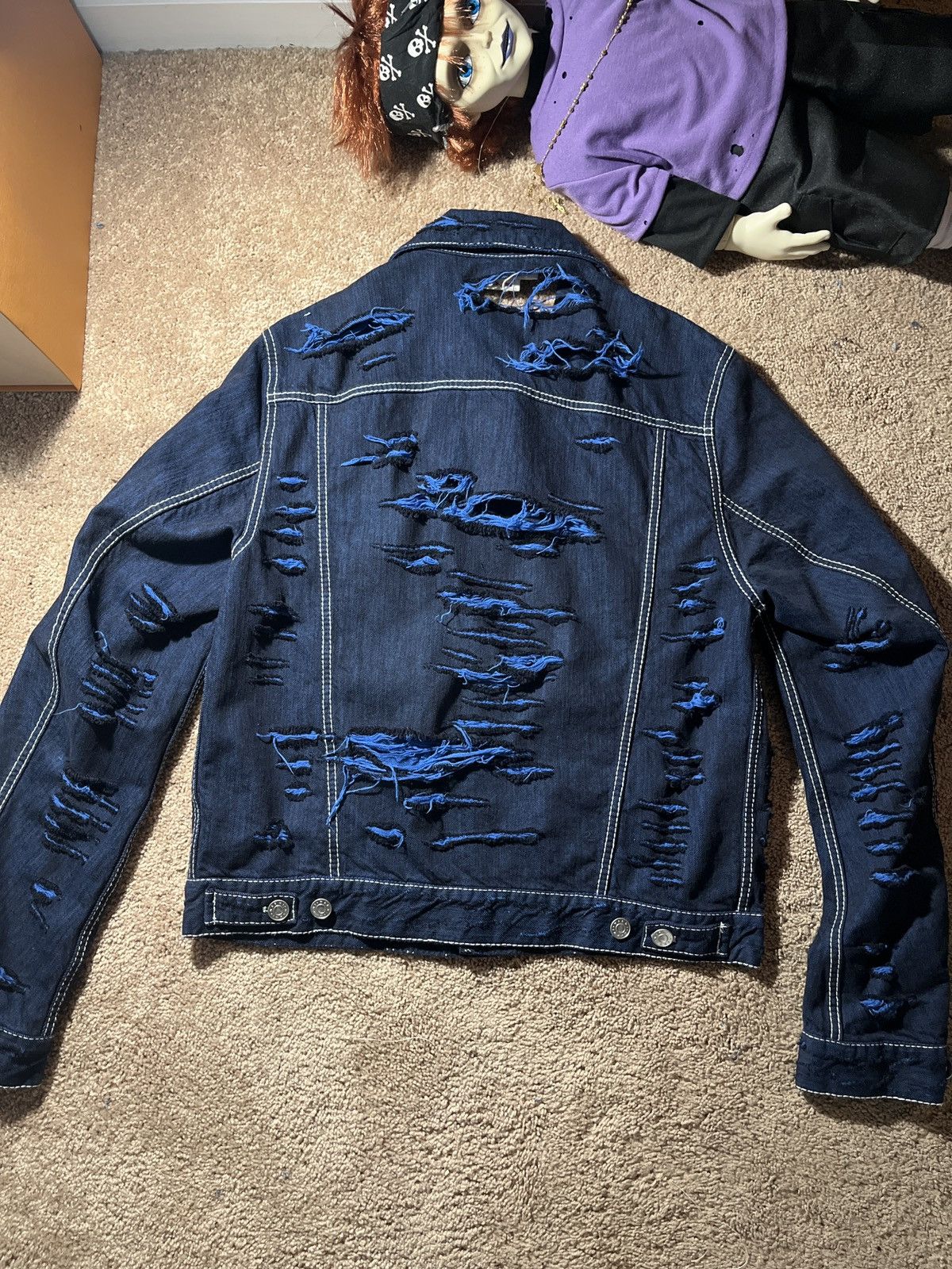 Other Marni blue distressed denim jacket Size US M / EU 48-50 / 2 - 4 Thumbnail