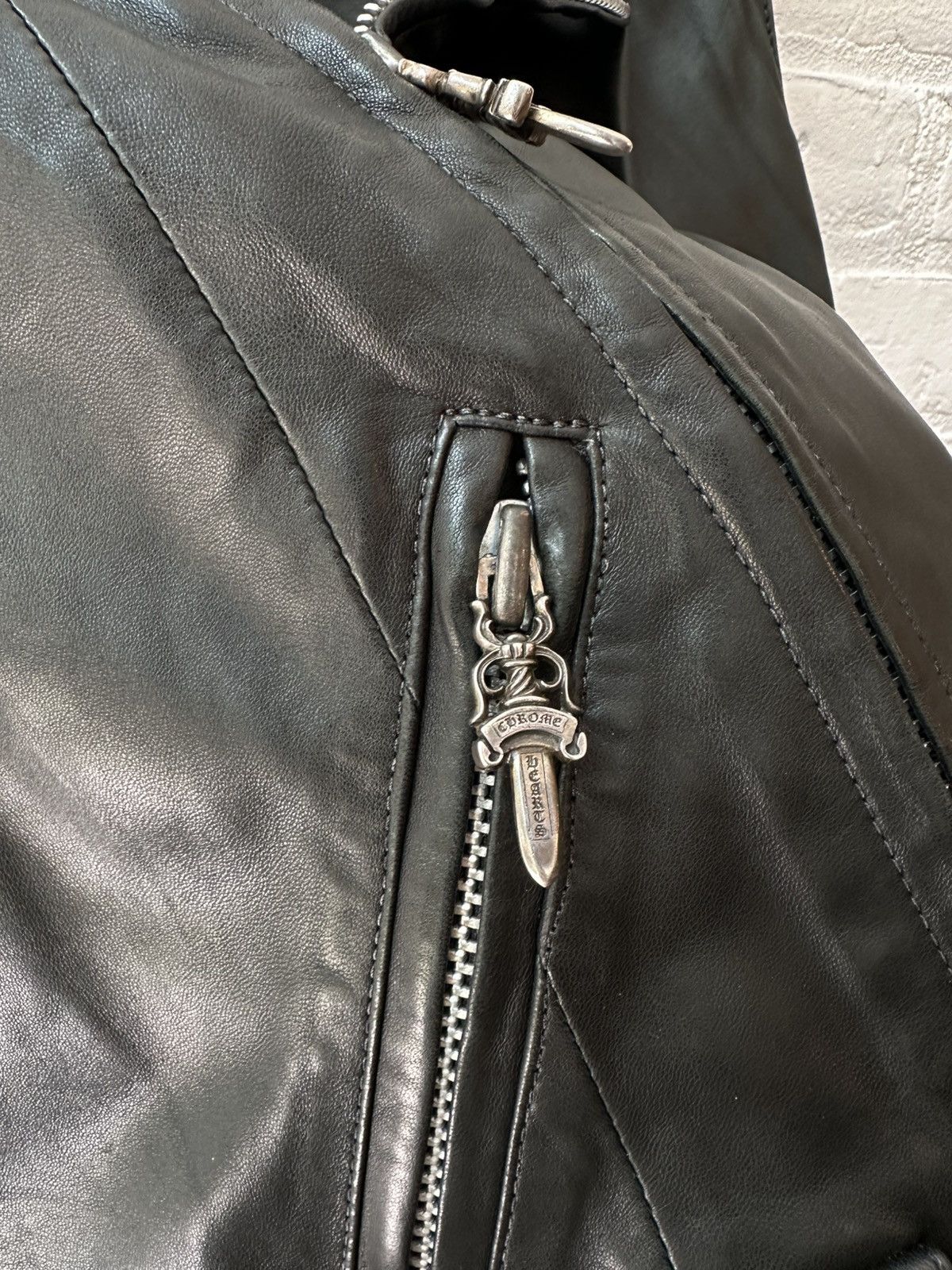 Chrome Hearts Chrome Hearts Insane Leather Moto Vest Size US XS / EU 42 / 0 - 7 Thumbnail