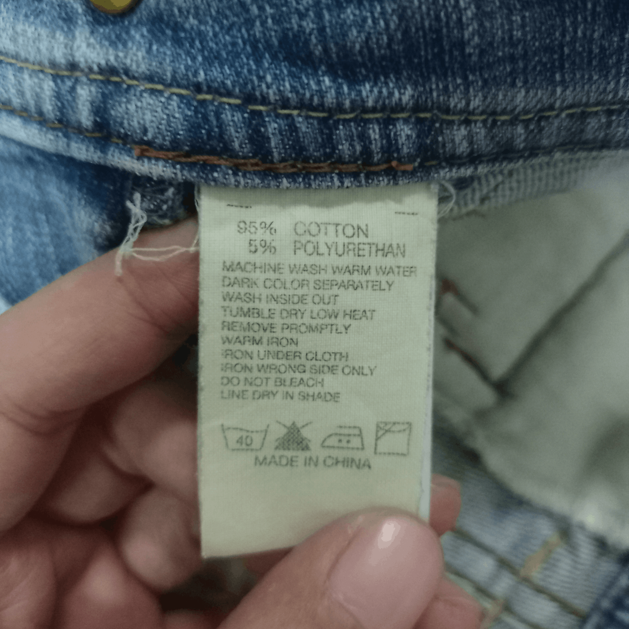 Japanese Brand Vintage Japanese Brand Blue Wash Cargo Flare Denim Jeans Size 27" / US 4 / IT 40 - 8 Thumbnail