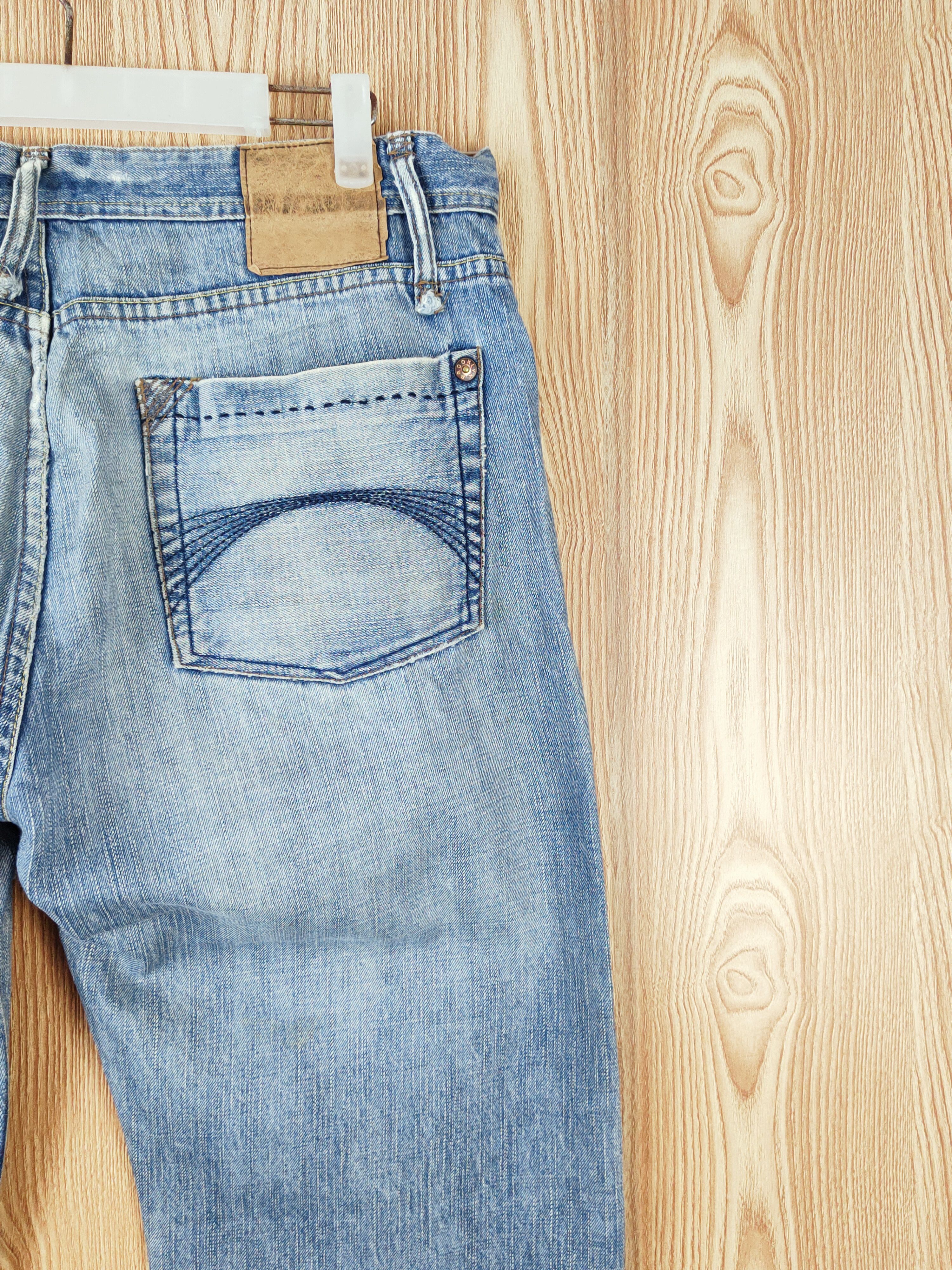 Brooklyn Industries Brooklyn Industries Blue Faded Distressed Ripped Jeans #W938 Size US 34 / EU 50 - 11 Thumbnail