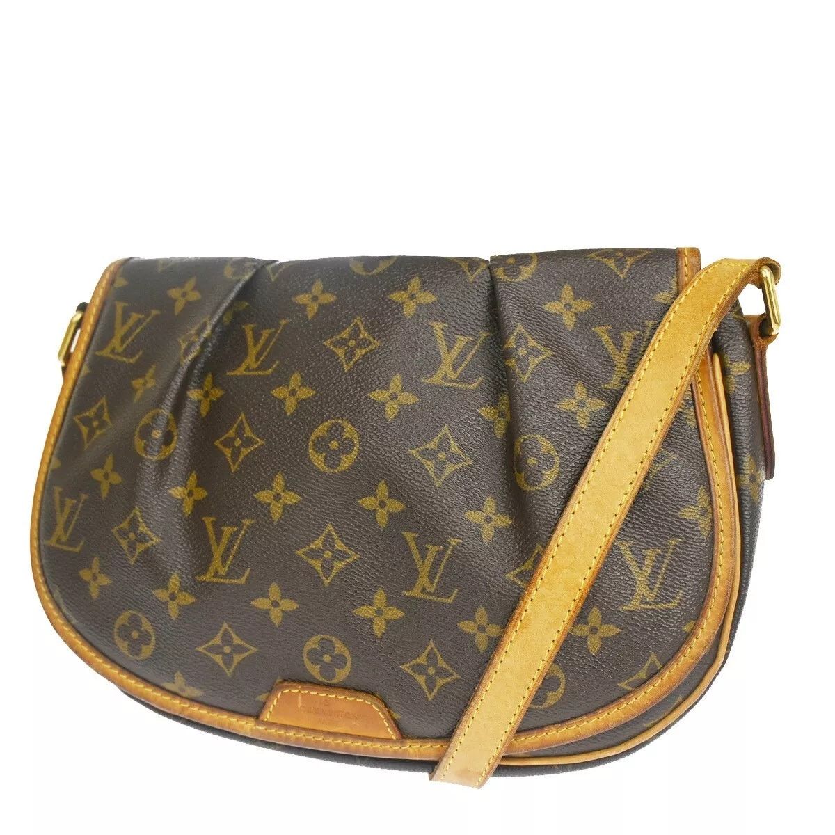 Louis Vuitton Monogram Menilmontant Pm Shoulder Bag Brown, Women's