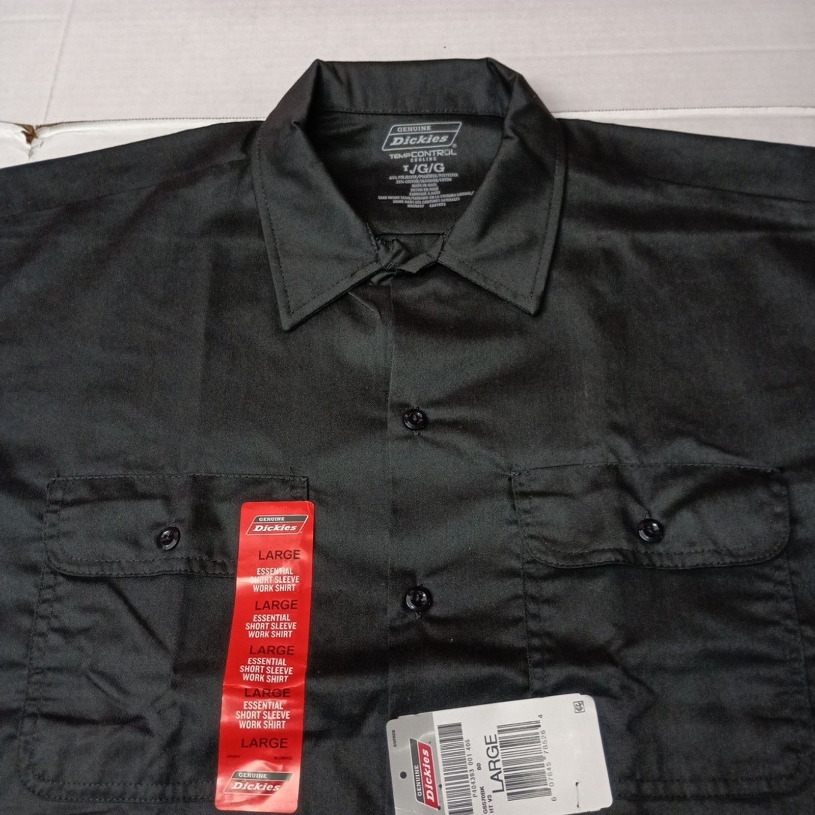 Dickies Dickies Essential Work Shirt Men's Size L Black Temp Control Size US L / EU 52-54 / 3 - 2 Thumbnail