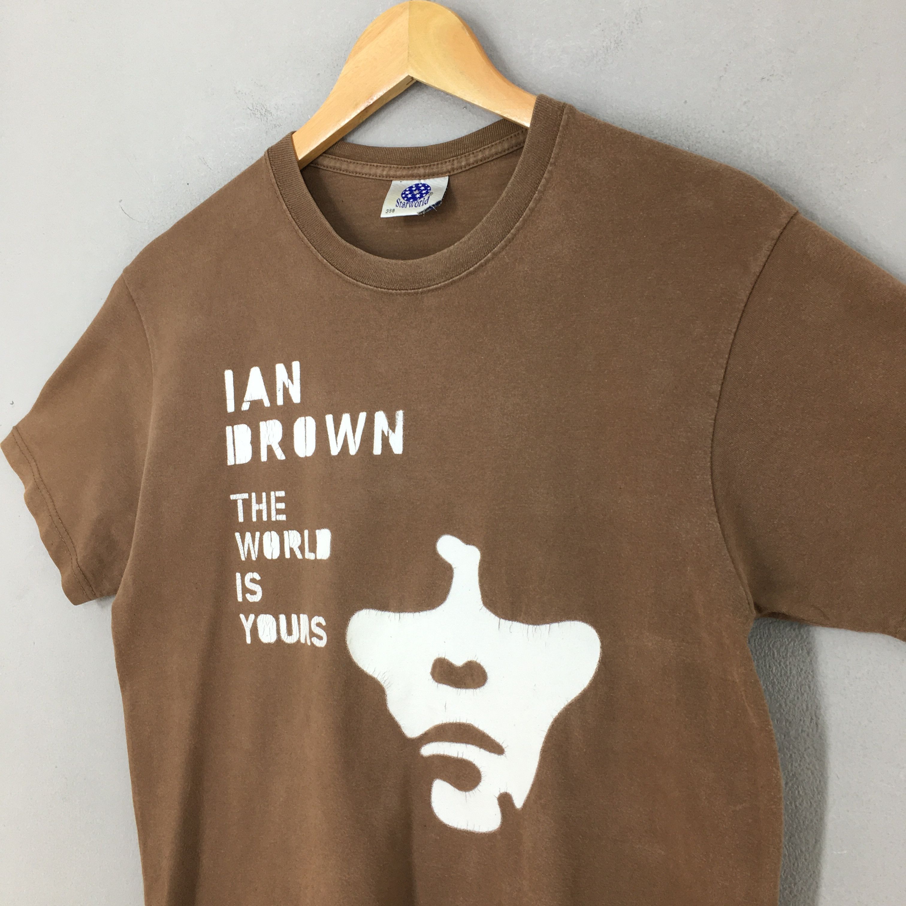 Stone Rose × THE WORLD IS YOURS Vintage Y2K Ian Brown The World Is Yours T shirt Small Size US S / EU 44-46 / 1 - 4 Thumbnail