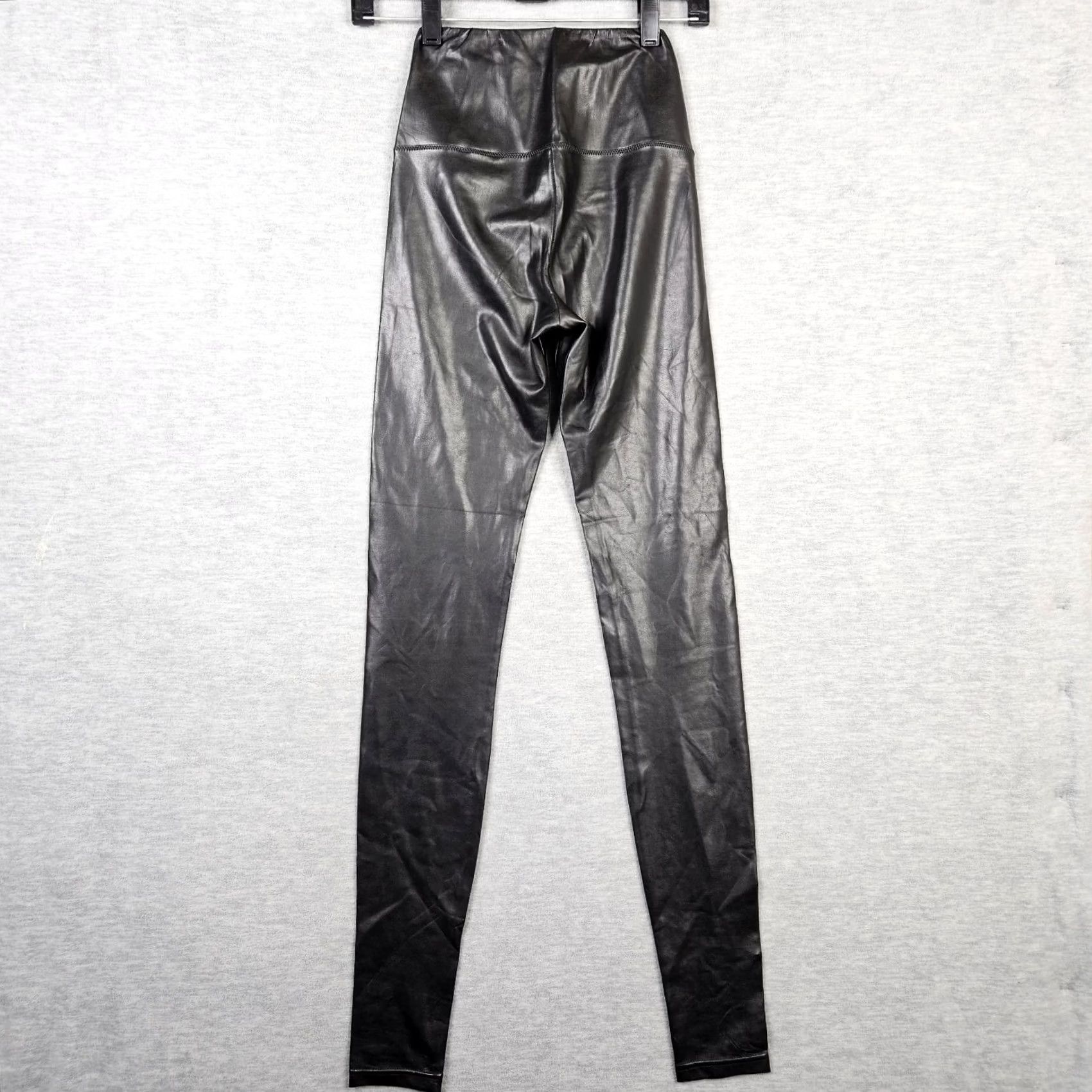 Vintage Wilfred Free Women’s Black Faux Leather Casual Skinny Legging Size XXS Women Styles Skinny Solid Black 2XS Adult Regular Mens Womens Girls Size 24" / US 00 / IT 34 - 7 Thumbnail