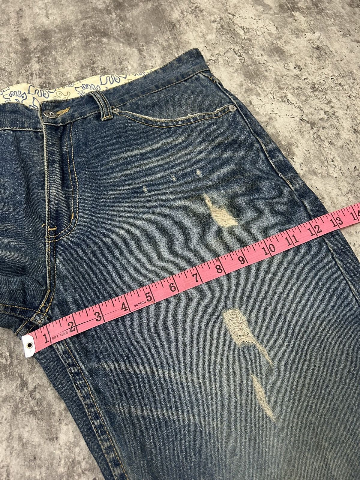 Body Glove × If Six Was Nine × Japanese Brand Japanese Brand Body Glove Distressed leaf Jeans Size US 32 / EU 48 - 16 Thumbnail