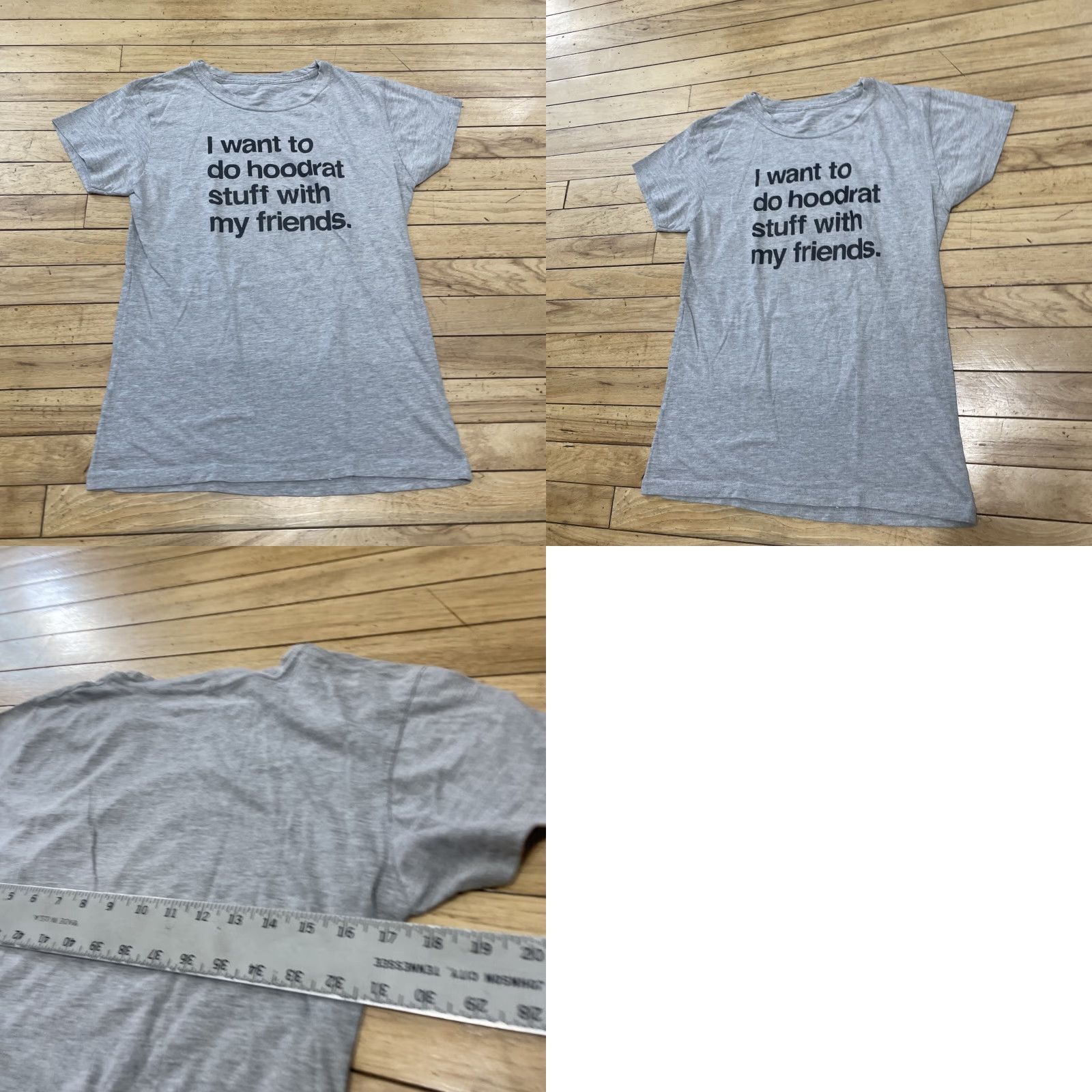 Vintage I want to do hoodrat stuff with my friends Graphic Shirt Women XL Gray Y2K Tee Size XL / US 12-14 / IT 48-50 - 9 Thumbnail
