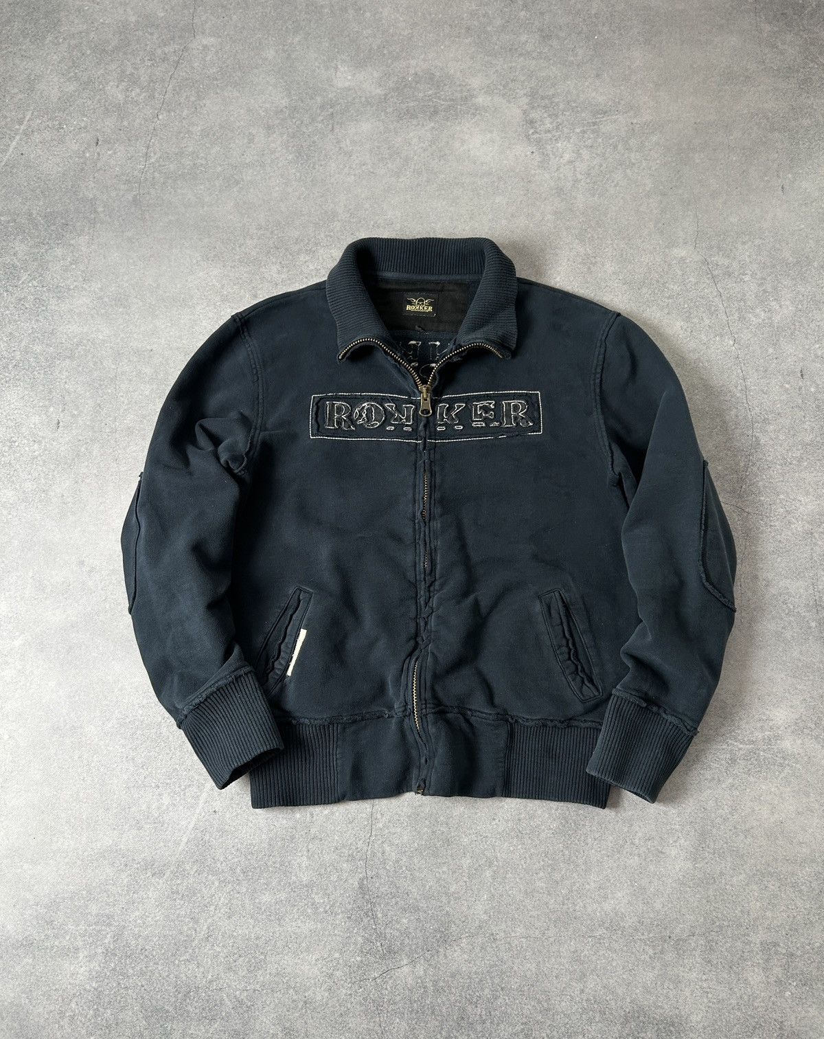 THE ROKKER COMPANY The Rokker company zip-sweatshirt big logo blue Size US M / EU 48-50 / 2 - 1 Thumbnail