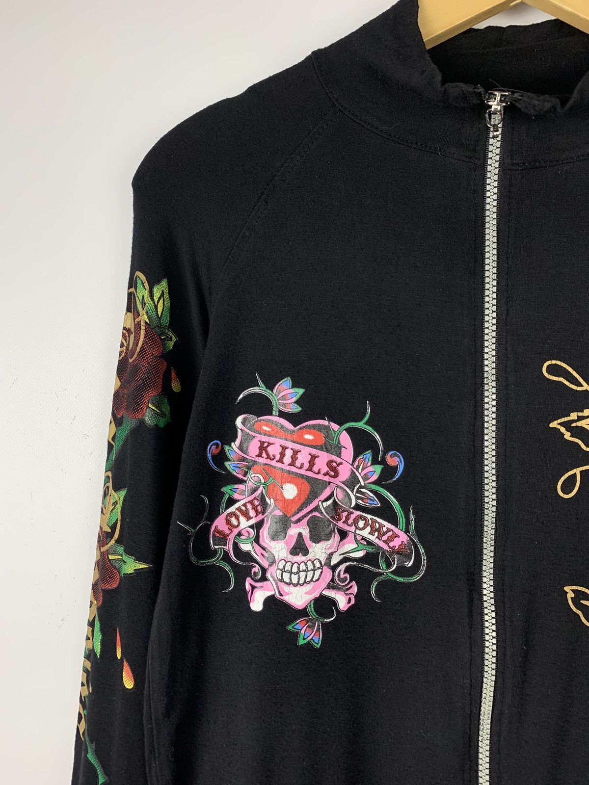 Ed Hardy Vintage Y2K Ed Hardy By Christian Audigier Track Jacket Zip Size S / US 4 / IT 40 - 7 Thumbnail