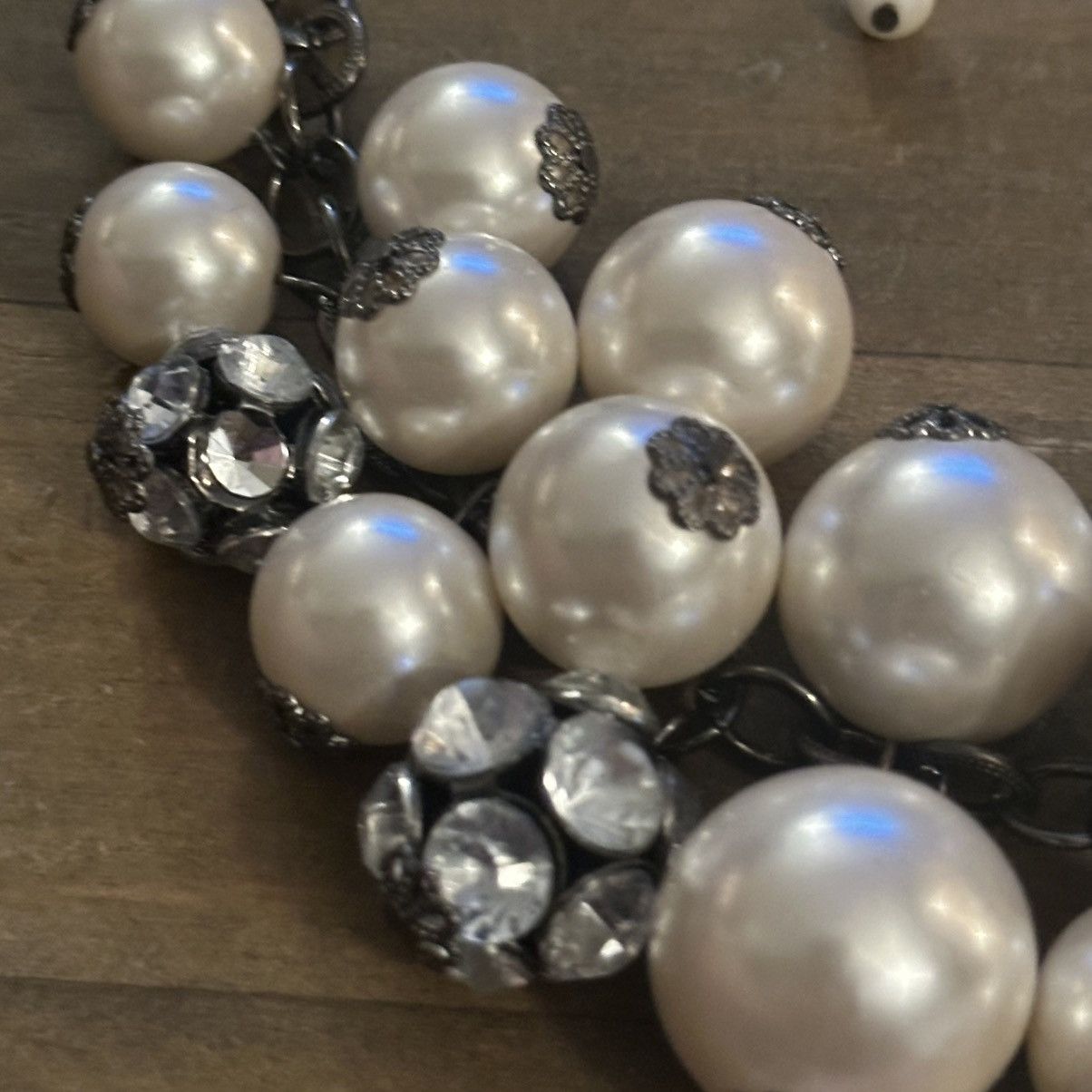 Other Cluster pearl and crystal ball bead necklace Size ONE SIZE - 3 Thumbnail