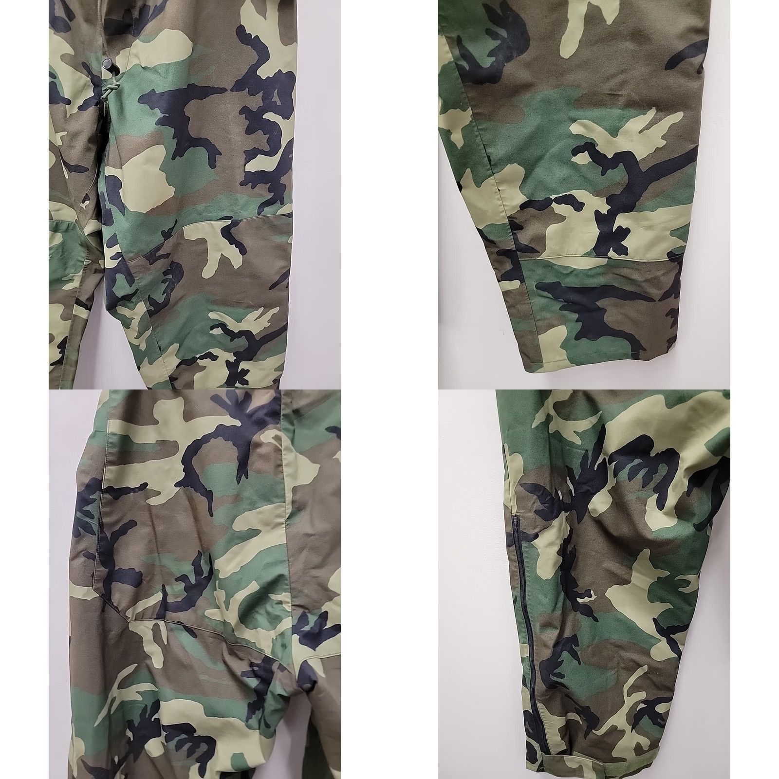 Vintage Federal Prison Industries US Military Camouflage Rain Pants XL Regular Size US 36 / EU 52 - 8 Thumbnail