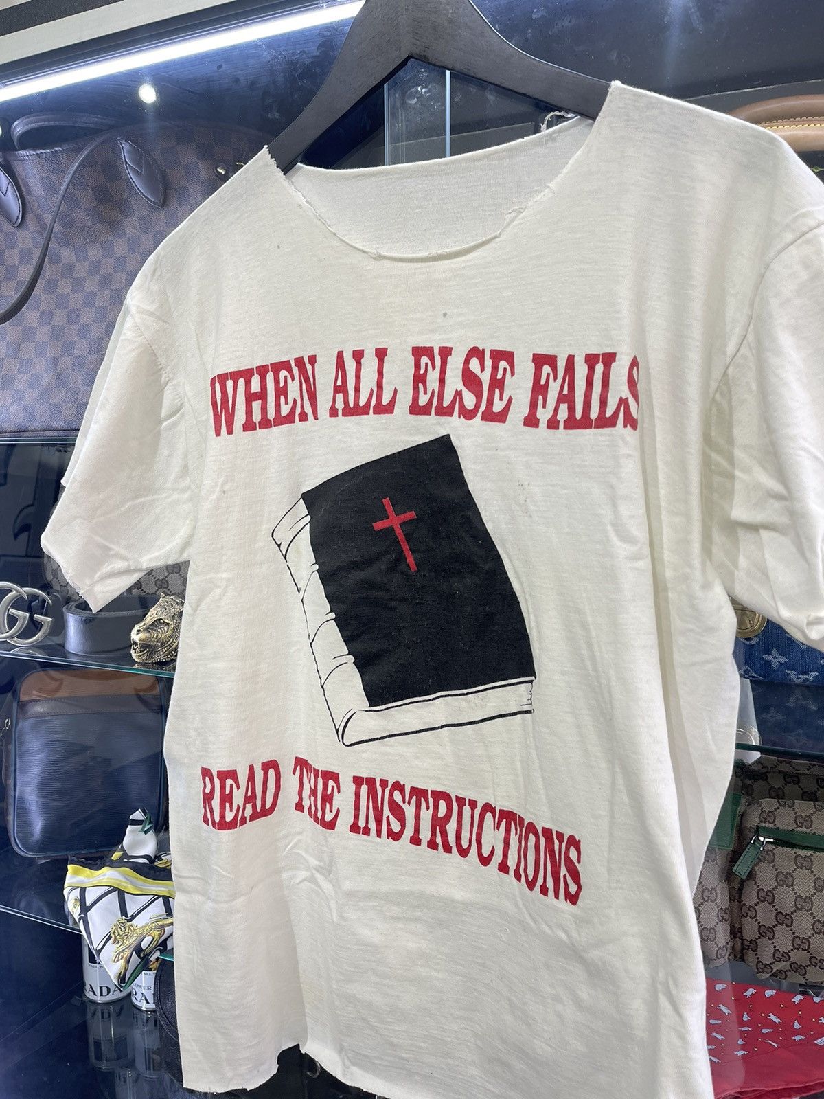 Vintage Vintage 80s-90s Jesus T Shirt Size US L / EU 52-54 / 3 - 2 Thumbnail