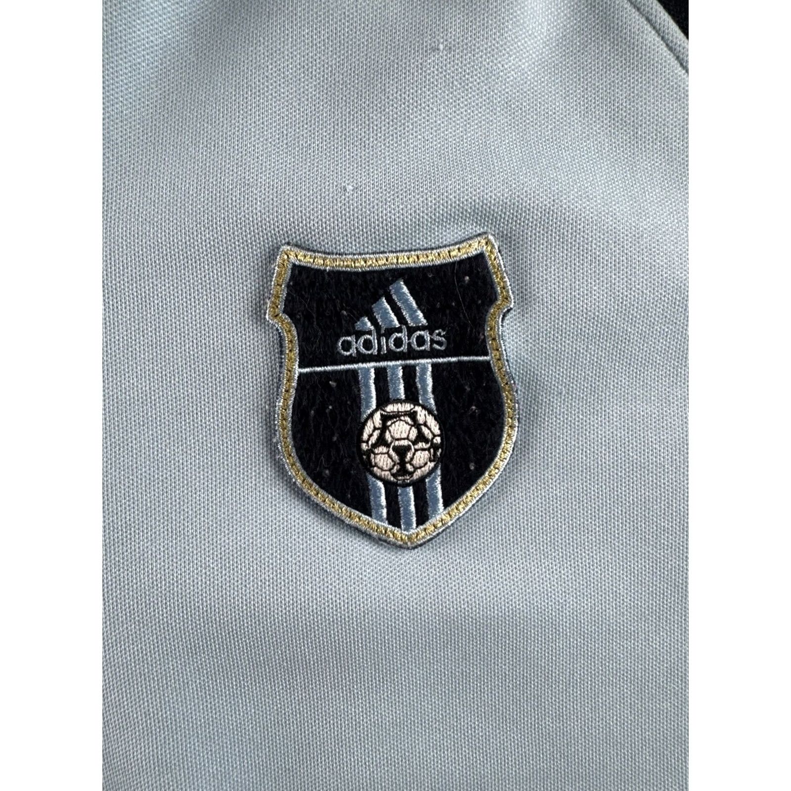 Adidas VINTAGE adidas Track Jacket 3 Stripe Soccer Crest Blue Navy Zip Up M Mens 80s 90s Retro Size US M / EU 48-50 / 2 - 4 Thumbnail