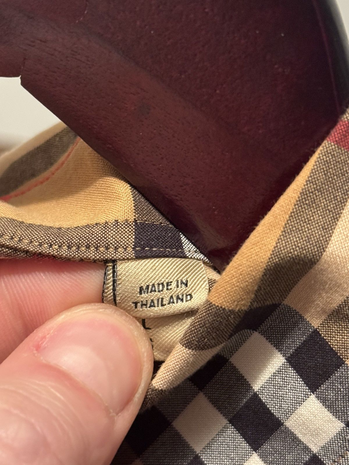 Burberry Burberry London Classic Checkered Button Up Shirt Size US L / EU 52-54 / 3 - 4 Thumbnail