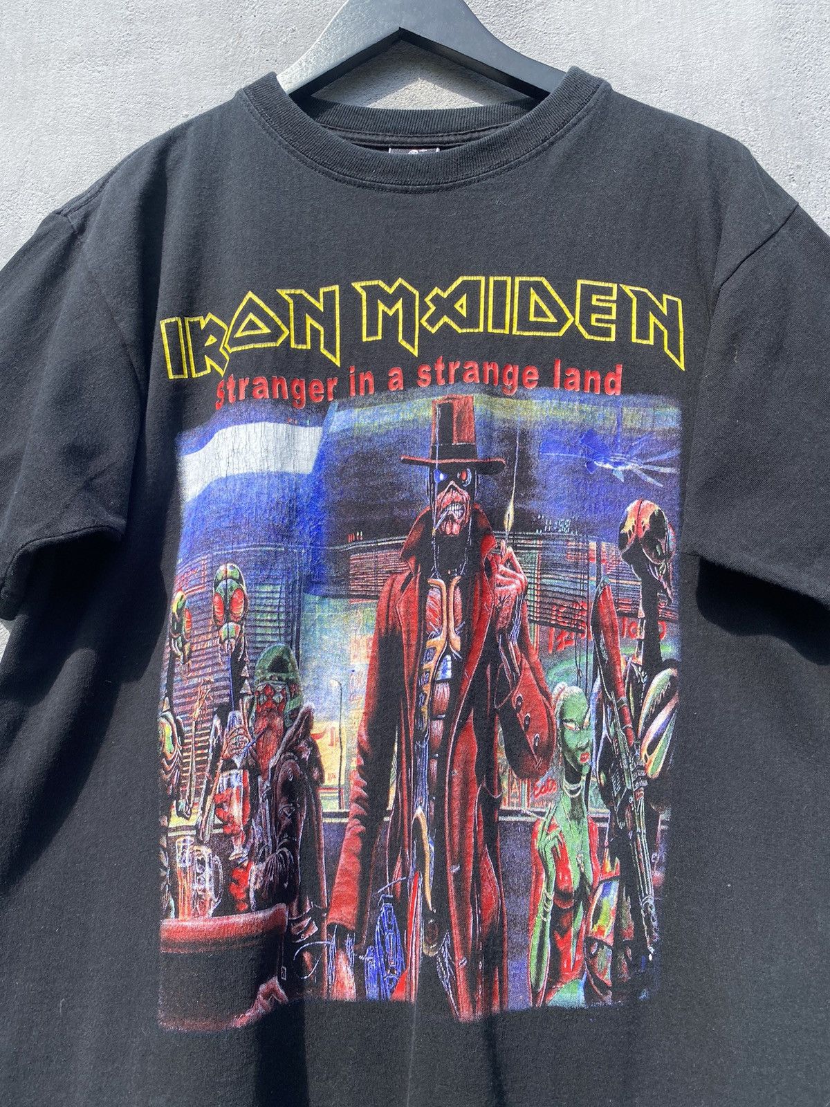 Band Tees Vintage Iron Maiden Stranger In A Strange Land Band Tee Size US L / EU 52-54 / 3 - 2 Thumbnail