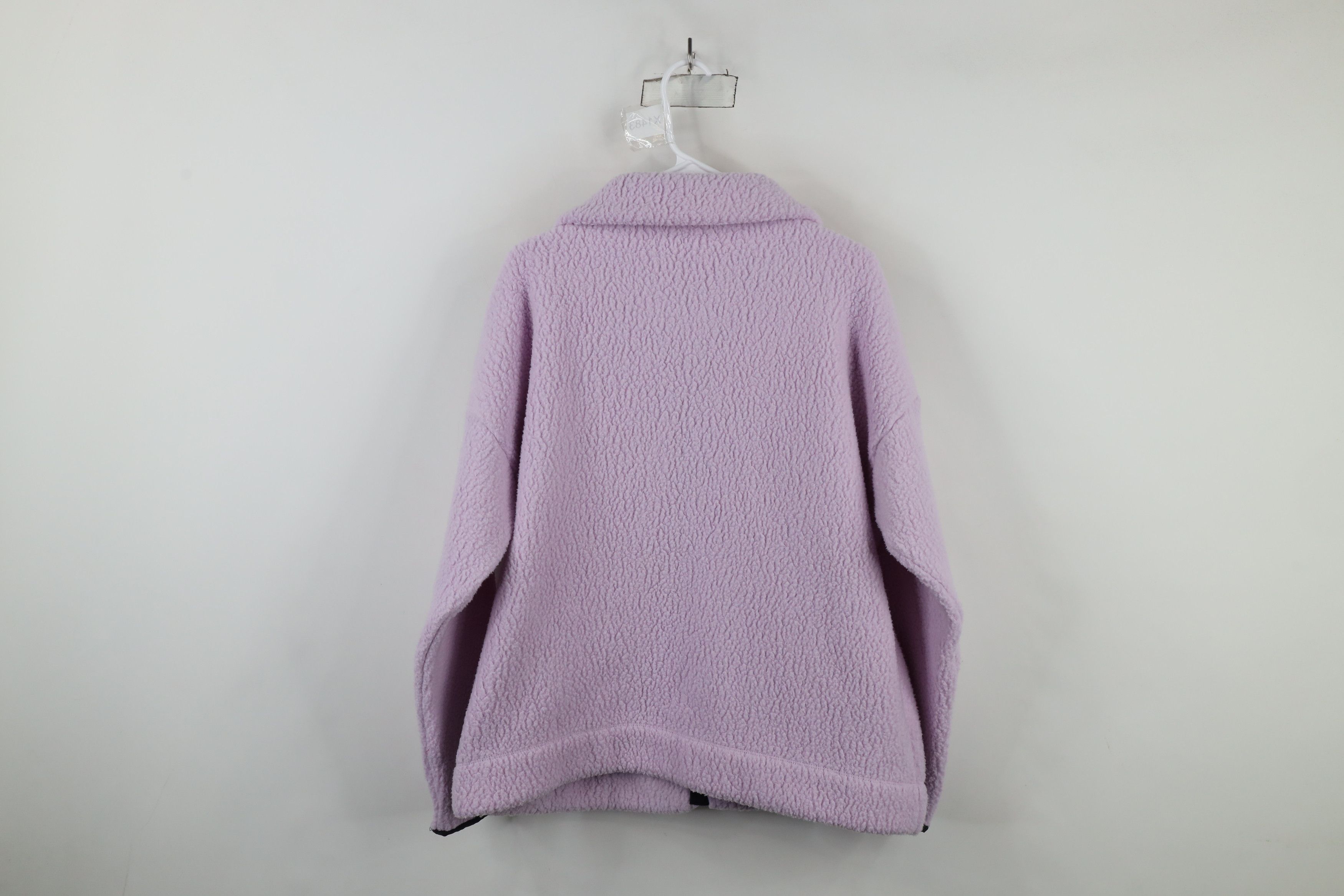 J.Crew × Vintage J Crew Deep Pile Fleece Full Zip Jacket Light Purple Size XL / US 12-14 / IT 48-50 - 9 Thumbnail