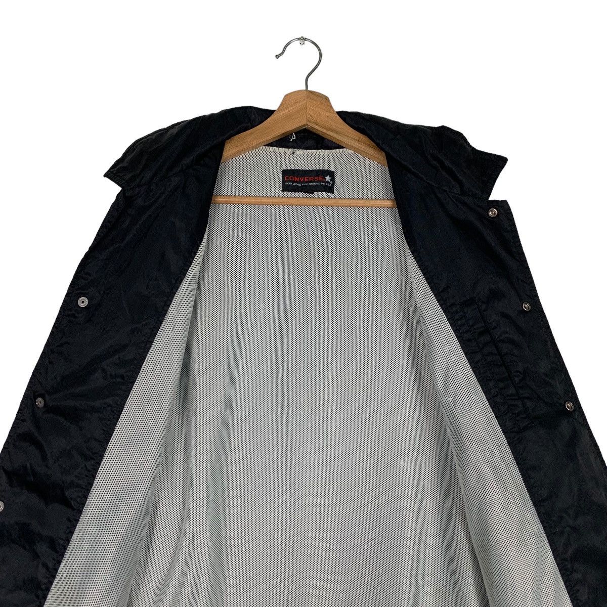 Converse 90's CONVERSE Big Logo Hooded Coach Jacket #0831-C37 Size US L / EU 52-54 / 3 - 12 Thumbnail