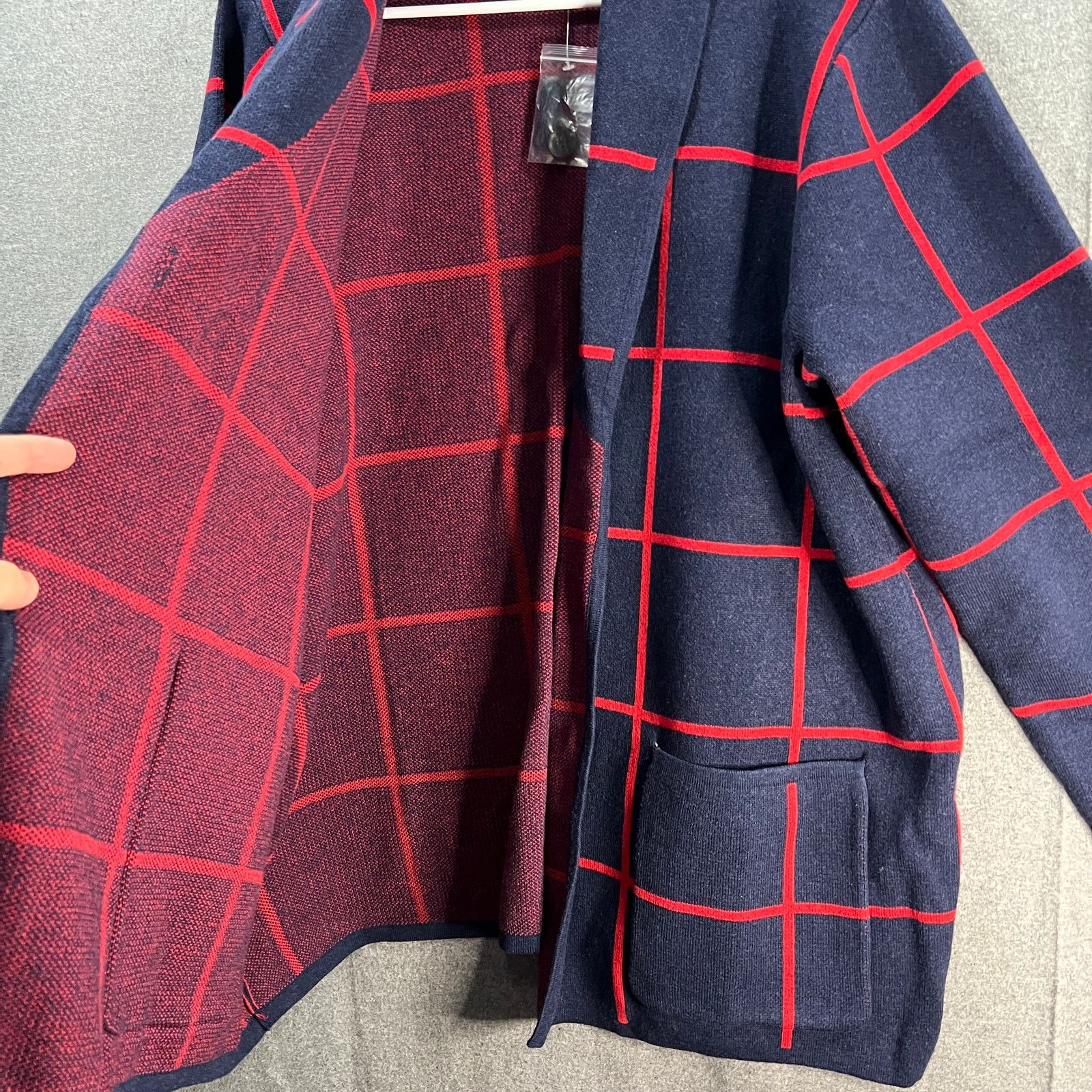 Other Denim & Co. Jacquard One Button Sweater Coat Size XL / US 12-14 / IT 48-50 - 4 Thumbnail
