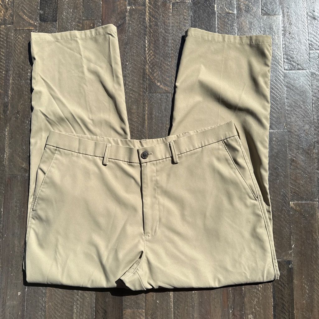 Haggar Men's Haggar Chinos & Khakis Waist 38 Beige Size US 38 / EU 54 - 2 Thumbnail