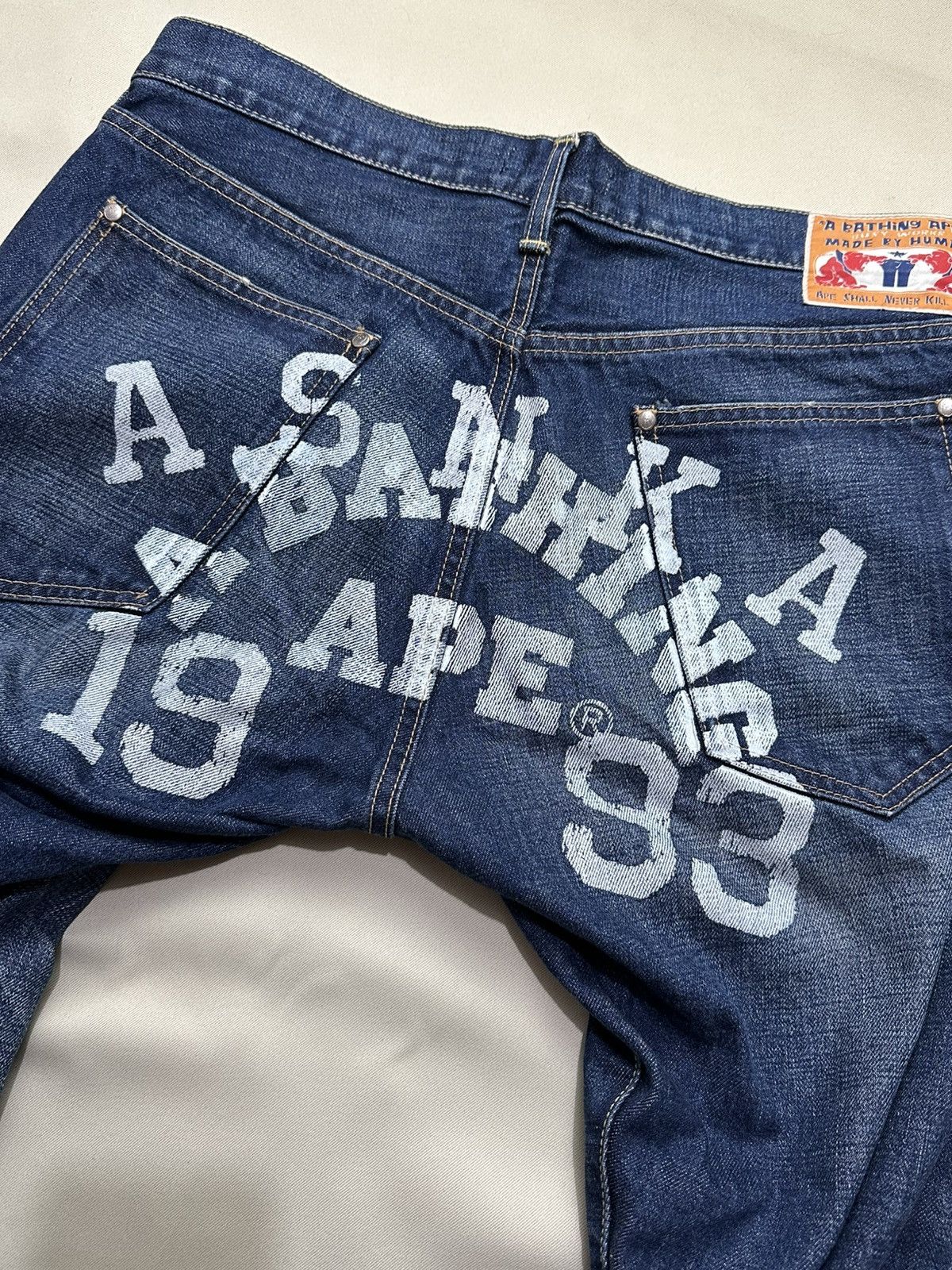 Bape A Bathing Ape Denim Size US 34 / EU 50 - 6 Thumbnail