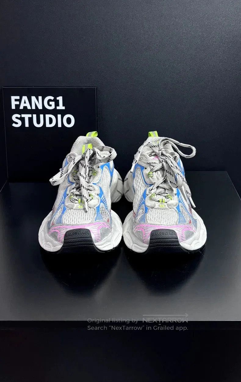 Balenciaga Balenciaga 3xl Rainbow Color White Red Blue Low. Size US 10 / EU 43 - 2 Thumbnail