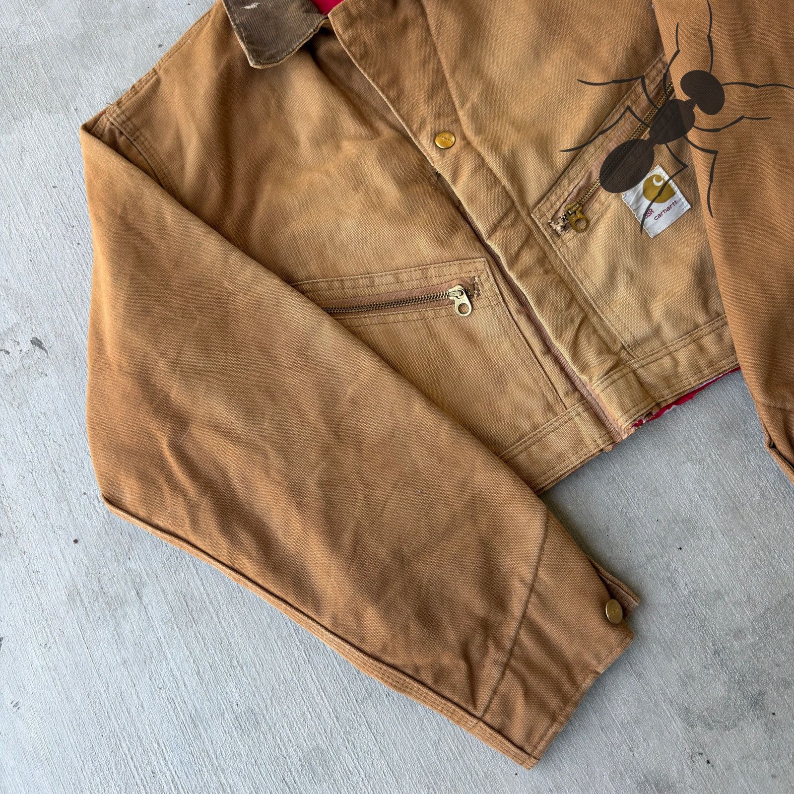 Carhartt × Vintage Carhartt brown cropped Detroit style work wear jacket Size US S / EU 44-46 / 1 - 2 Thumbnail