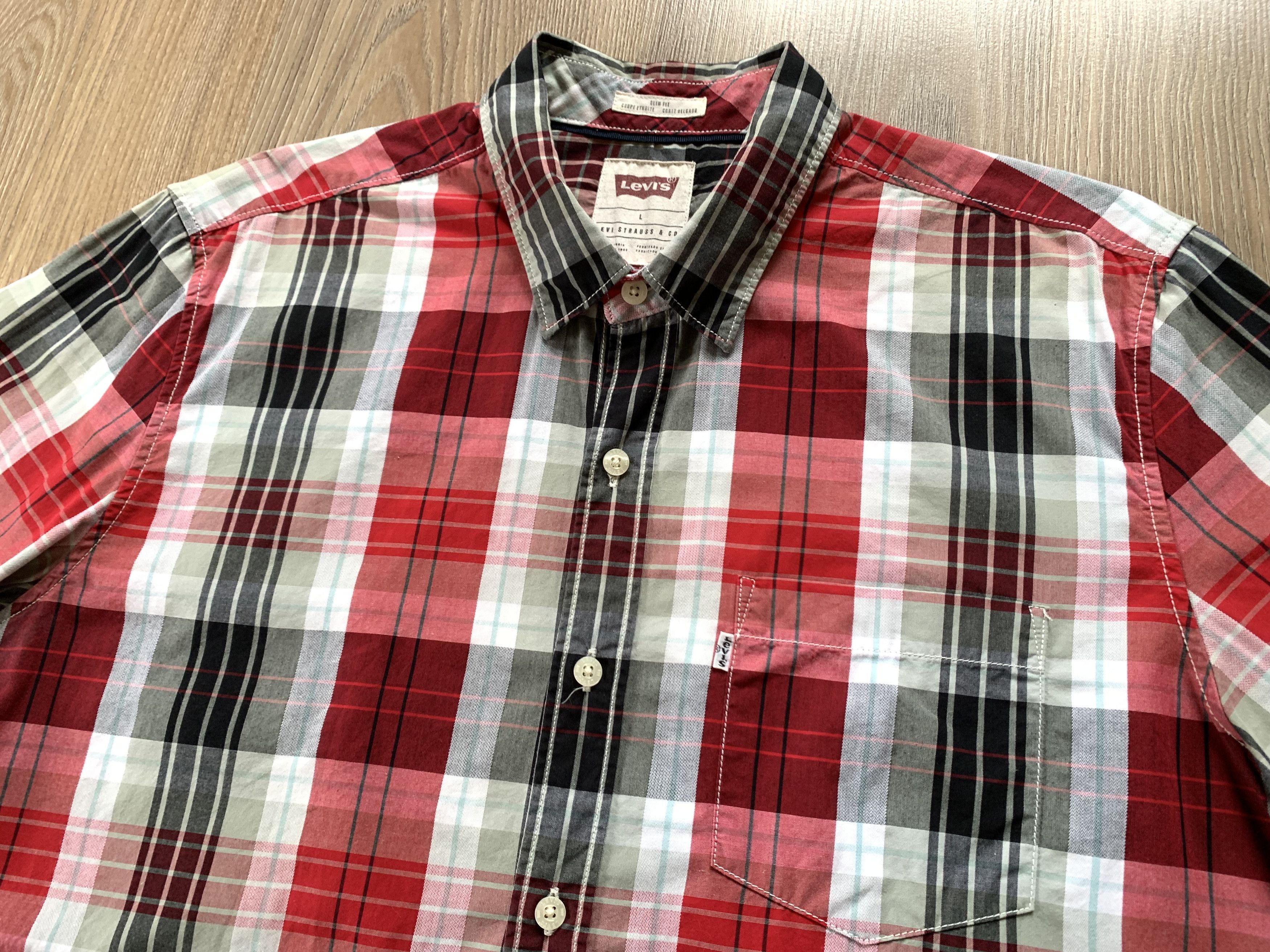 Levi's Levis Slim Fit Long Sleeve Plaid Shirt Size US L / EU 52-54 / 3 - 4 Thumbnail