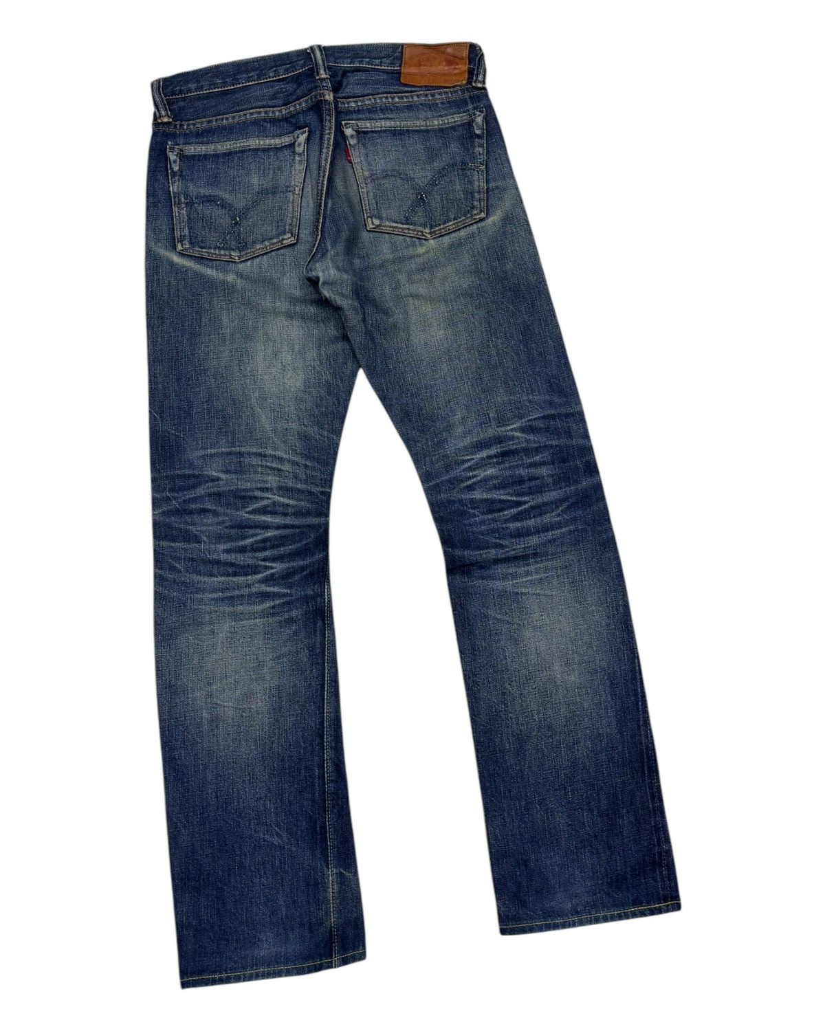Full Count & Co. 🔥FULL COUNT SELVEDGE BLUE DISTRESSED DENIM JEANS Size US 30 / EU 46 - 9 Thumbnail