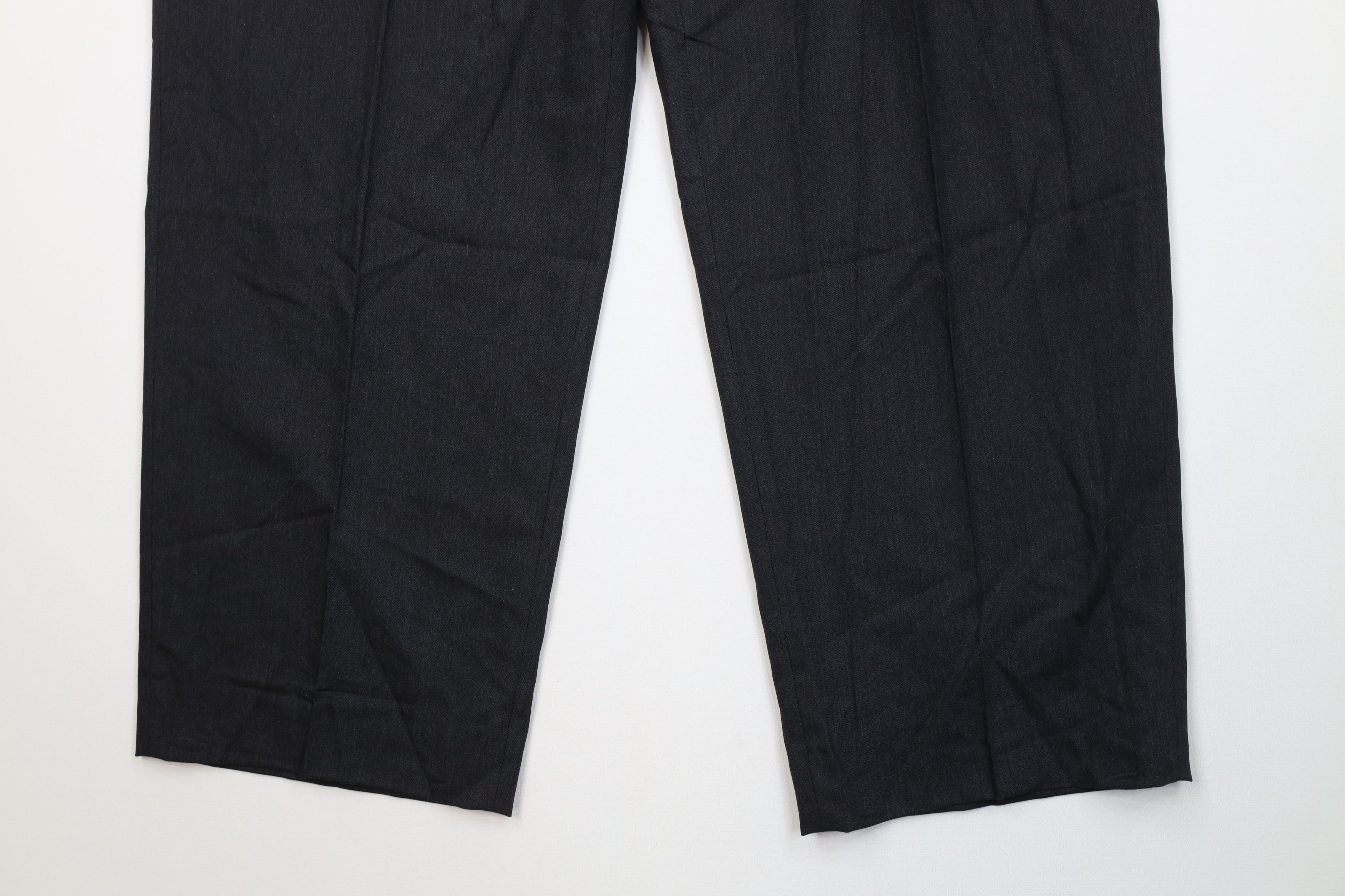 Vintage Vintage 90s Streetwear 100s Wool Knit Wide Leg Chino Pants Size US 38 / EU 54 - 4 Thumbnail
