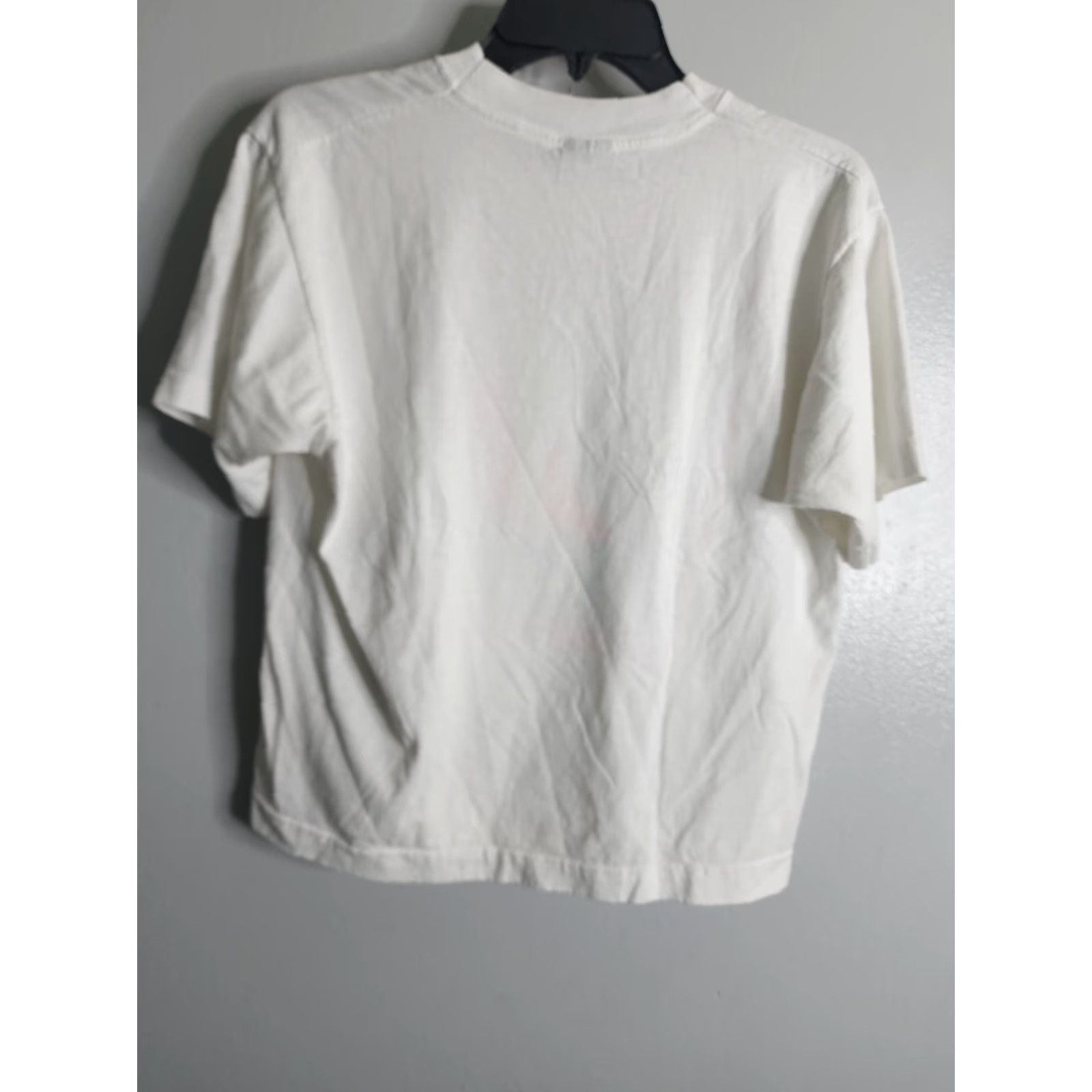 Vintage VINTAGE 80s Synchro National Camps Cropped T Shirt Distressed White Unisex L Graphic Tee Size US L / EU 52-54 / 3 - 4 Thumbnail