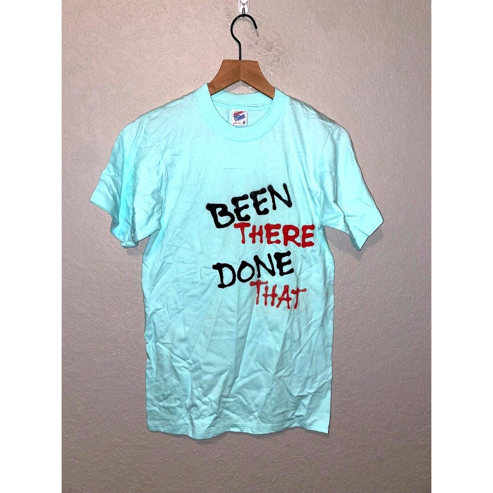 Jerzees Vintage Been Ther Done That Test Print Blue Eagle S Tee 90s Size US S / EU 44-46 / 1 - 1 Thumbnail