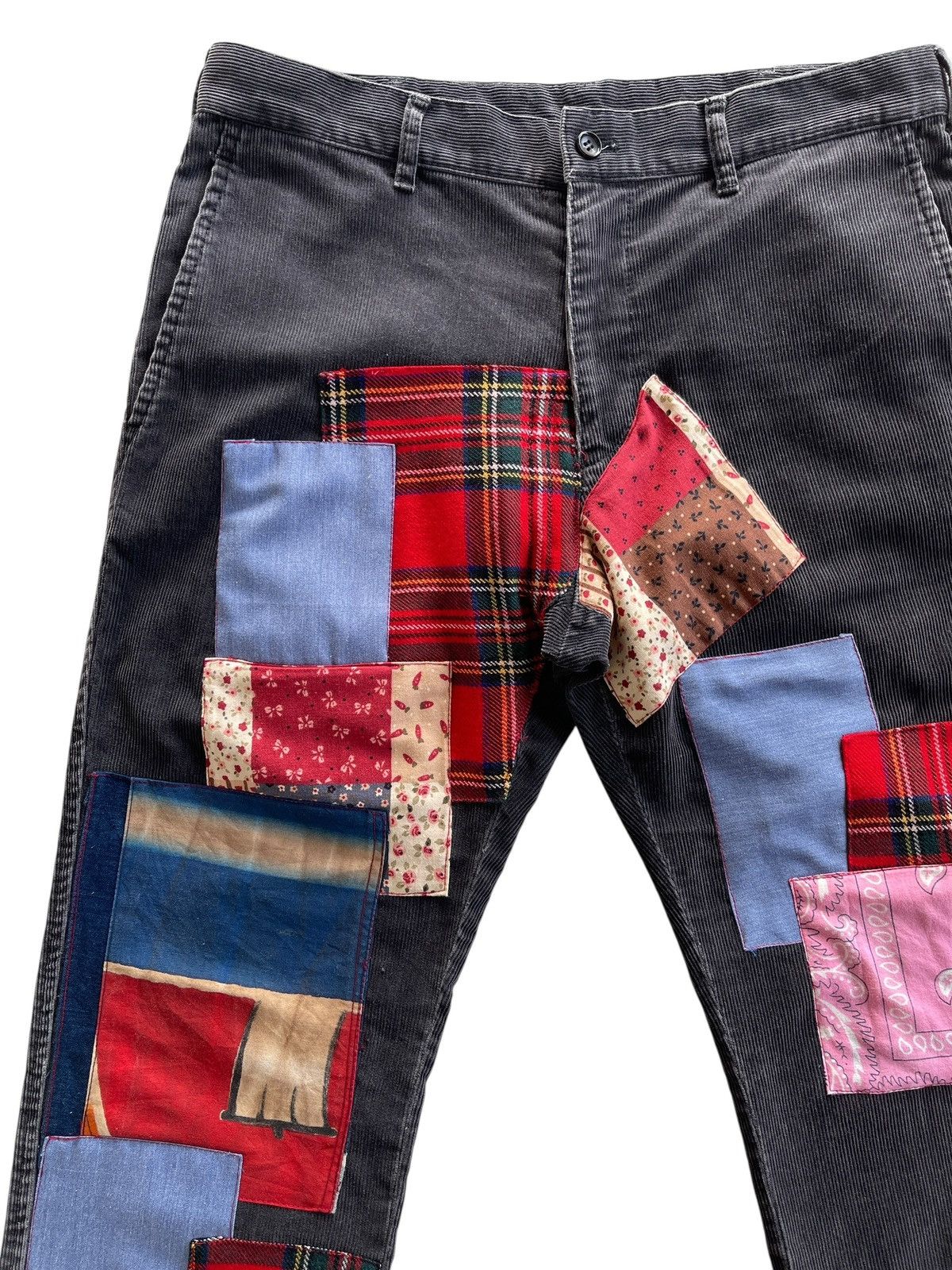 Comme des Garcons Homme Comme Des Garcons Patchwork Corduroy Pants Size US 32 / EU 48 - 4 Thumbnail