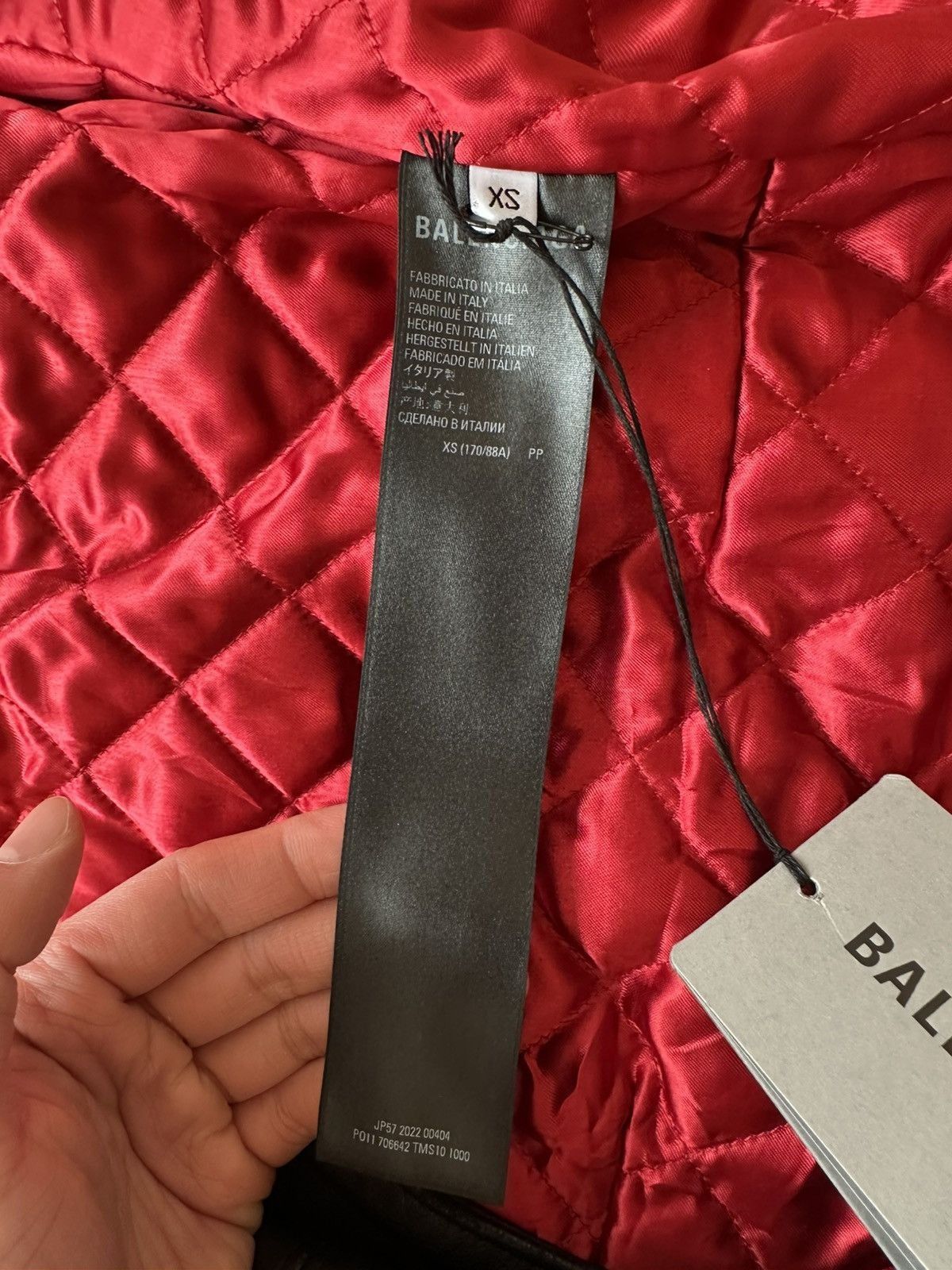 Balenciaga Balenciaga Fall 22 lost tape leather jacket Size US XS / EU 42 / 0 - 3 Thumbnail