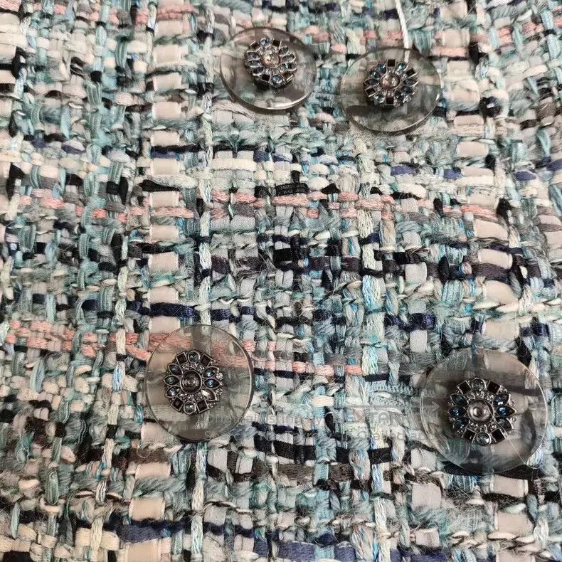 Other Chanel Tassel-edged double-row beveled blue-gray coat Size XXS / US 00 / IT 34 - 8 Thumbnail