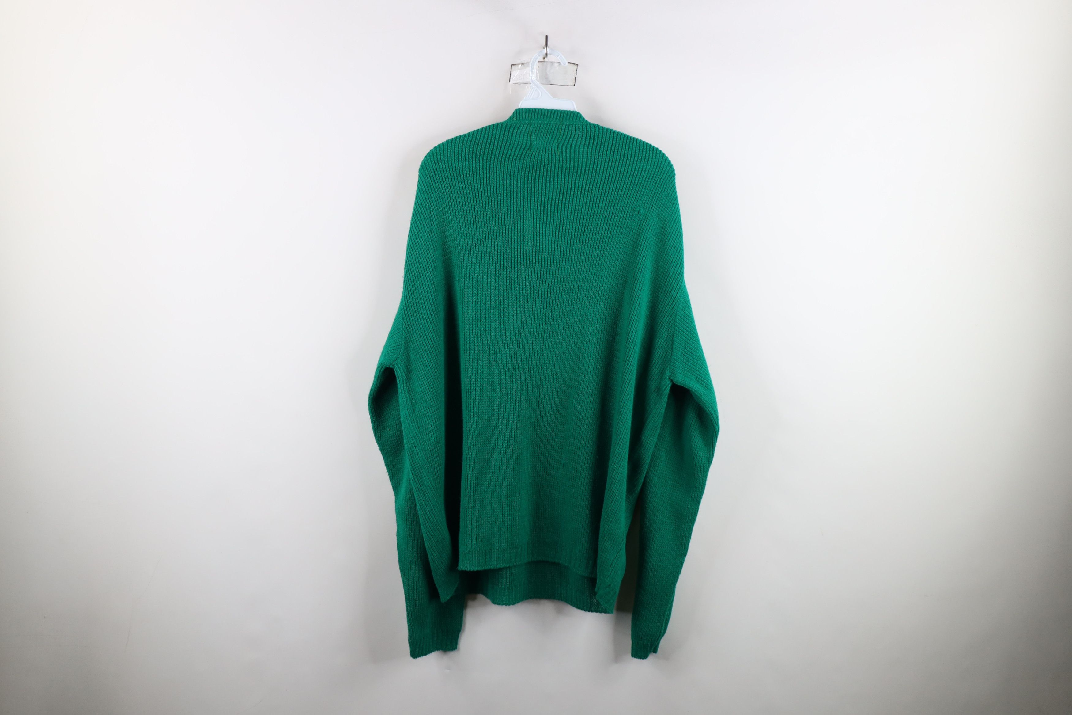 Vintage Vintage 70s Streetwear Blank Ribbed Knit V-Neck Sweater Size US XXL / EU 58 / 5 - 12 Thumbnail