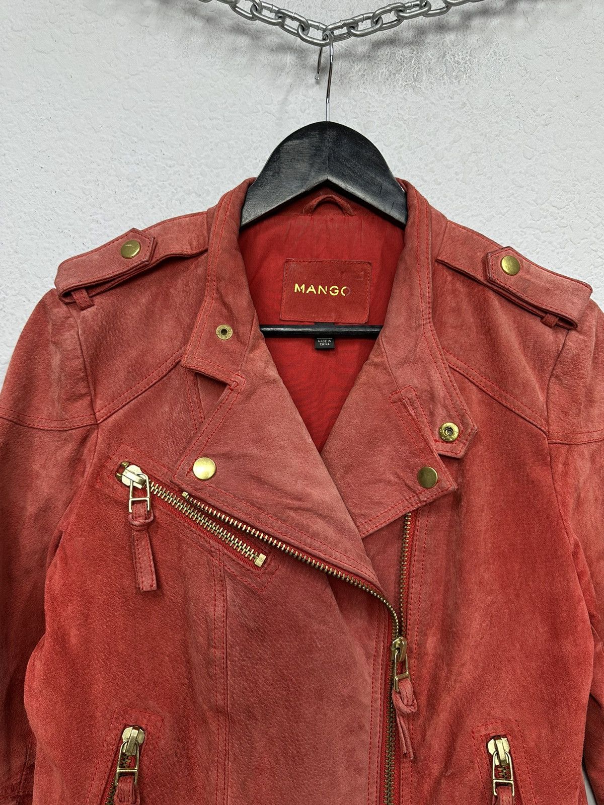 Just Cavalli Vintage Leather Suede Jacket Avantgarde Diesel Cropped Y2k Size M / US 6-8 / IT 42-44 - 4 Thumbnail