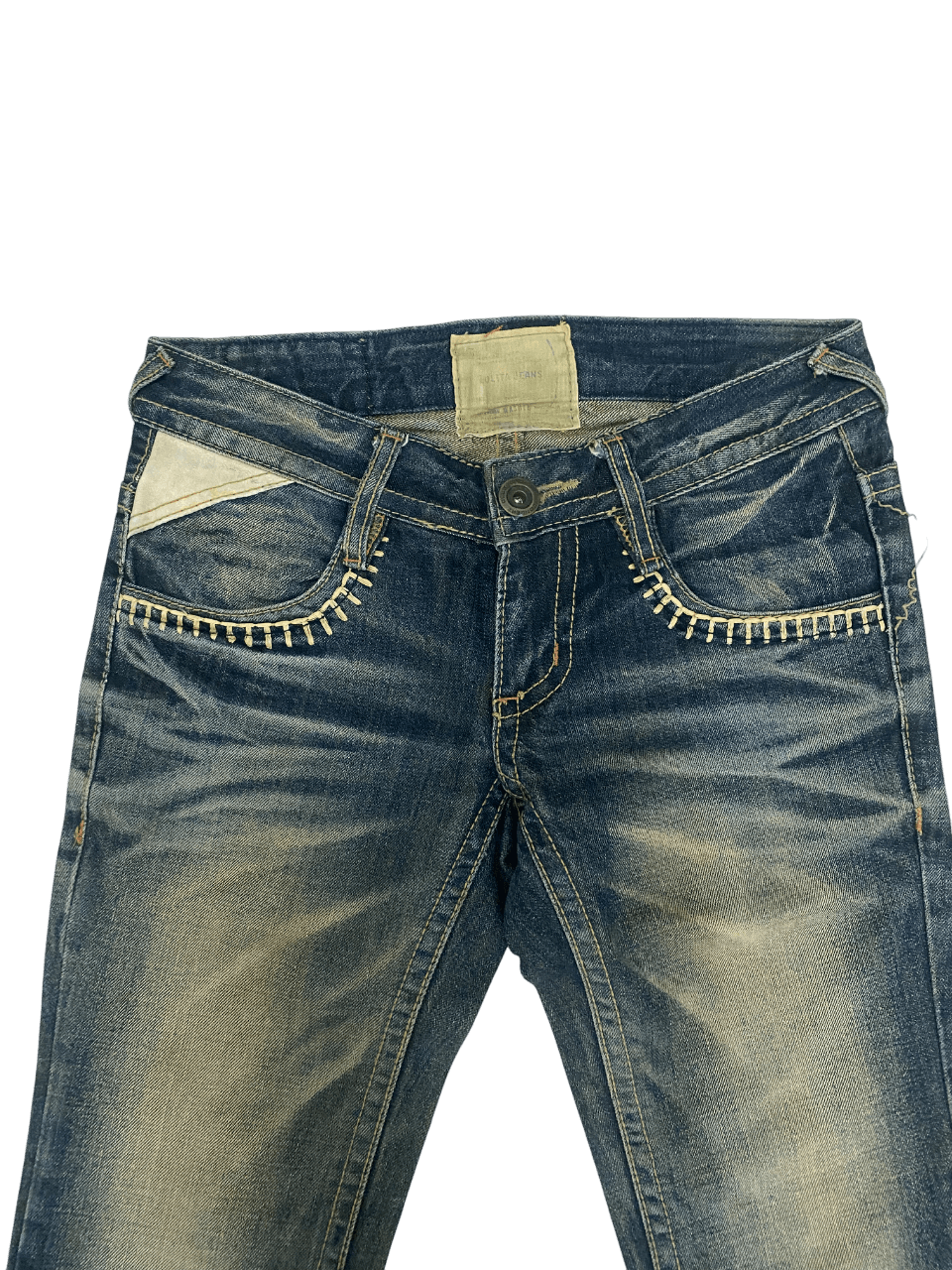 If Six Was Nine Flared Mud Lolita Jeans Size 30" / US 8 / IT 44 - 3 Thumbnail