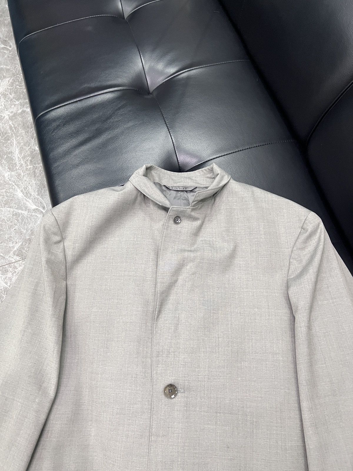 Lemaire Lemaire Structured Shoulder Wool Coat Size 42L - 15 Thumbnail